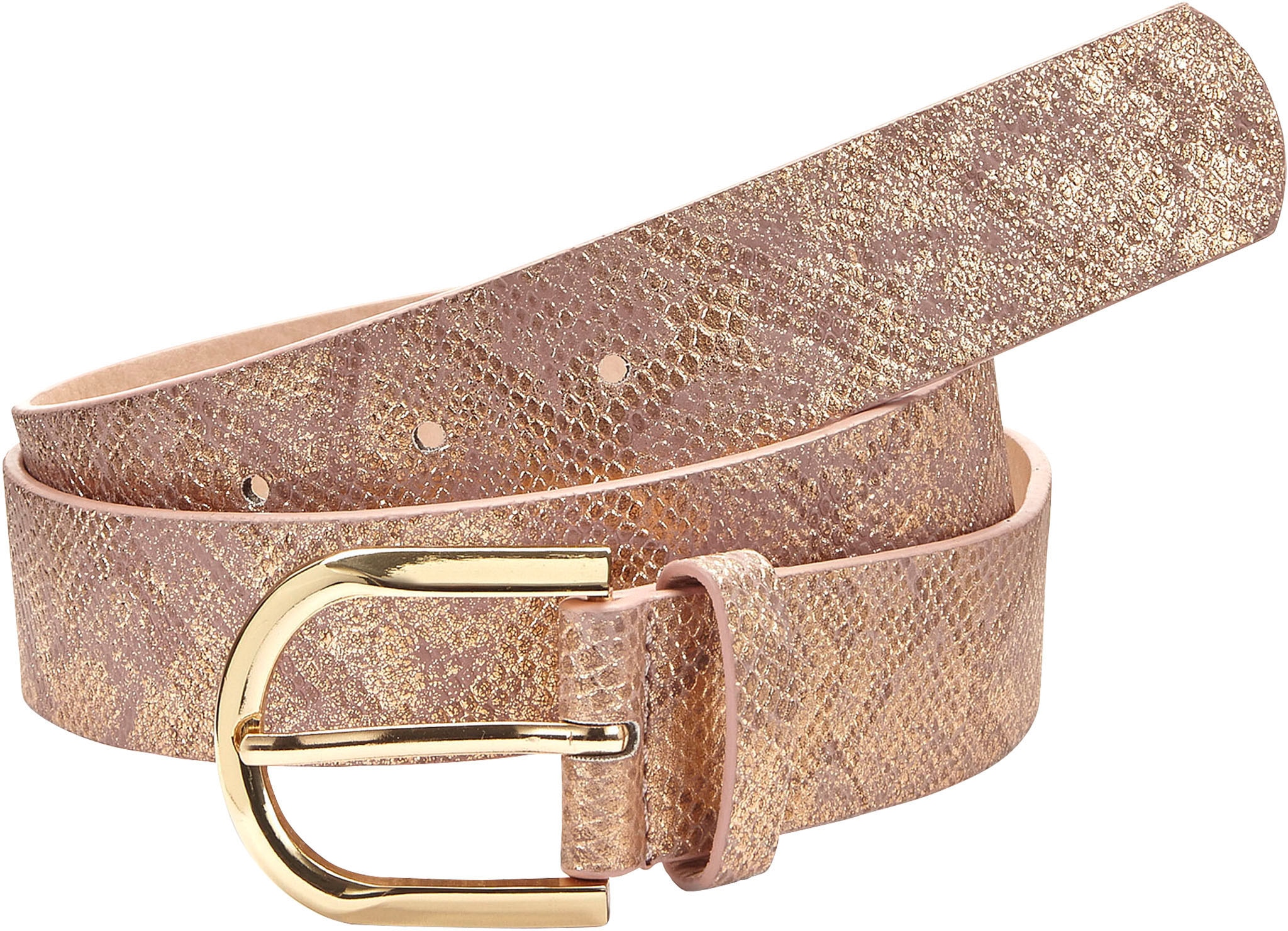 LASCANA Hüftgürtel »Hosengürtel« im Metallic-Look, Gürtel, Jeansgürtel