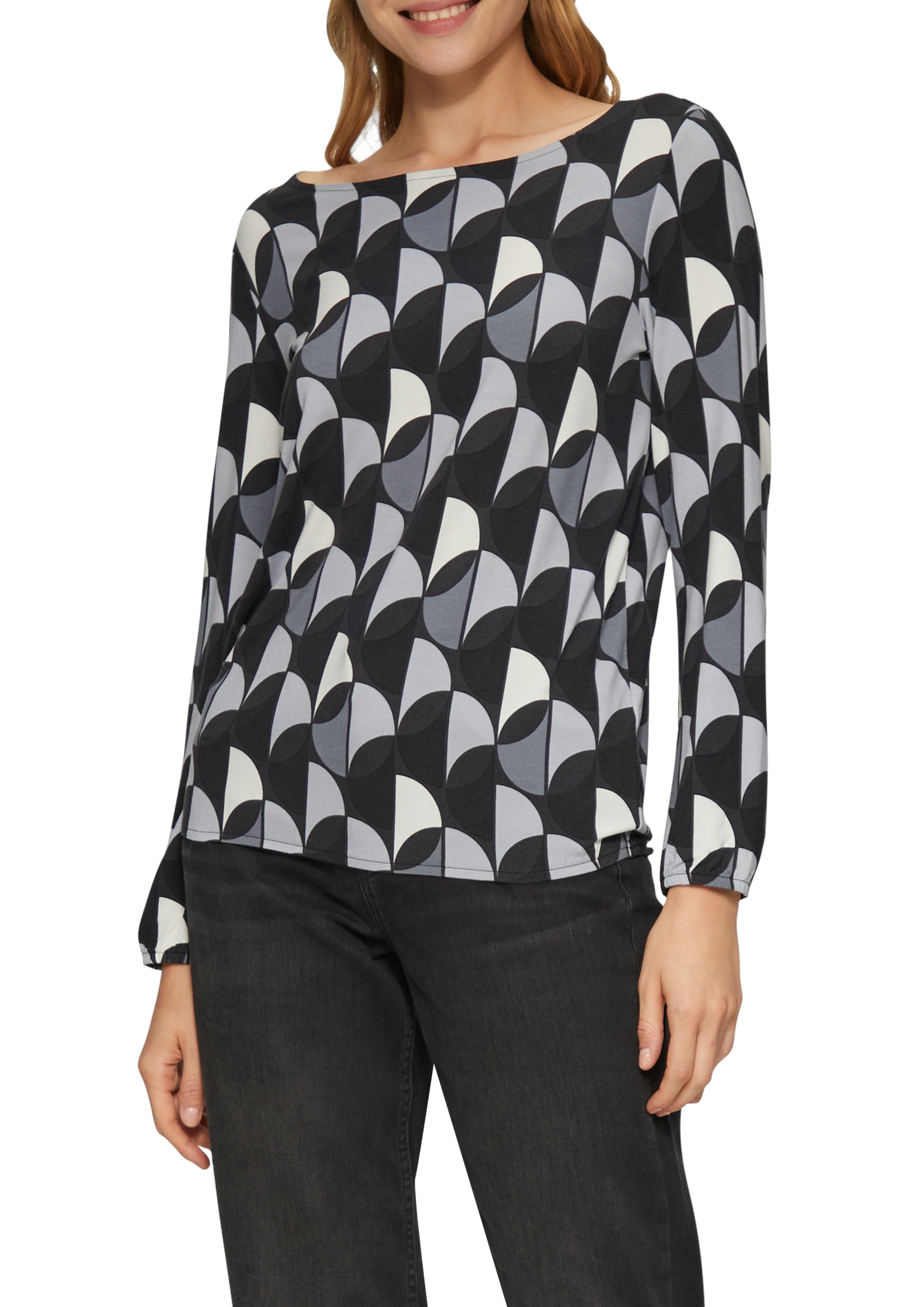 s.Oliver Langarmshirt mit elastischem Bund