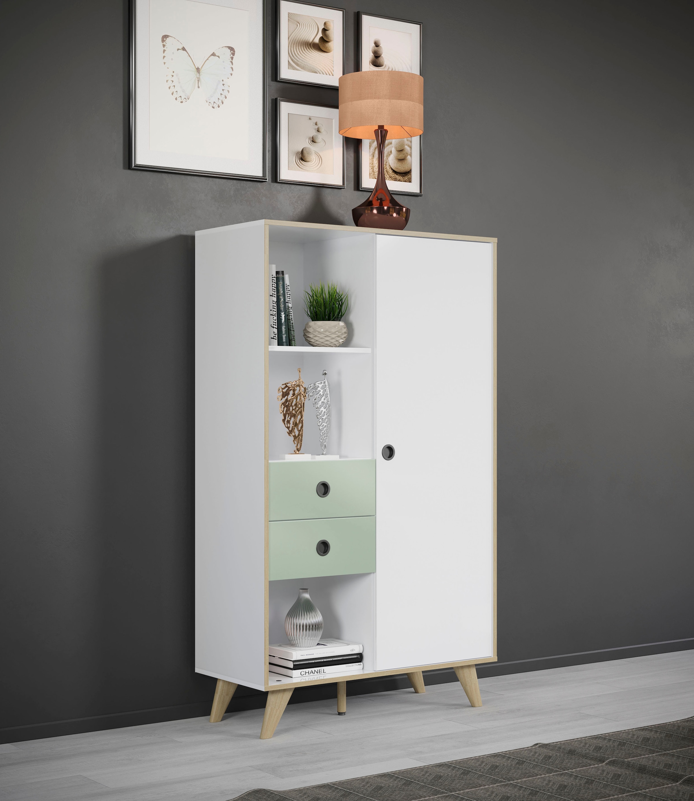 ✵ INTER-FURN Standvitrine Design Modernes »Adelaide«, günstig | bestellen Jelmoli-Versand