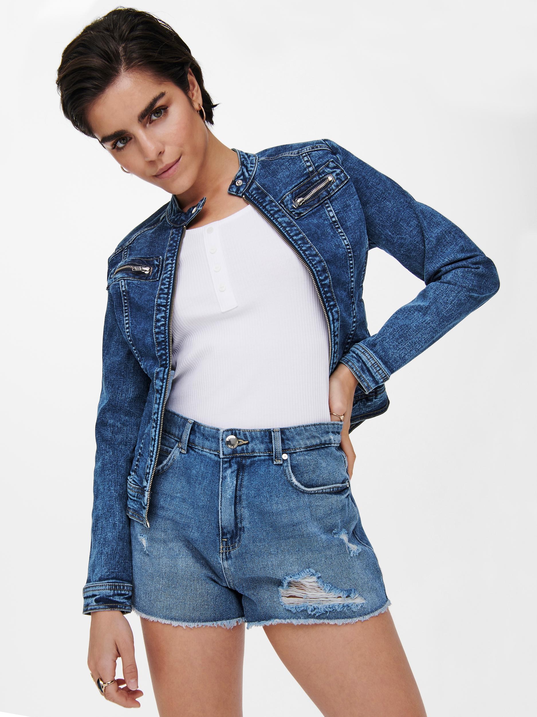 ONLY Jeansjacke »ONLTIA BANDIT BIKER JACKET BEX072«