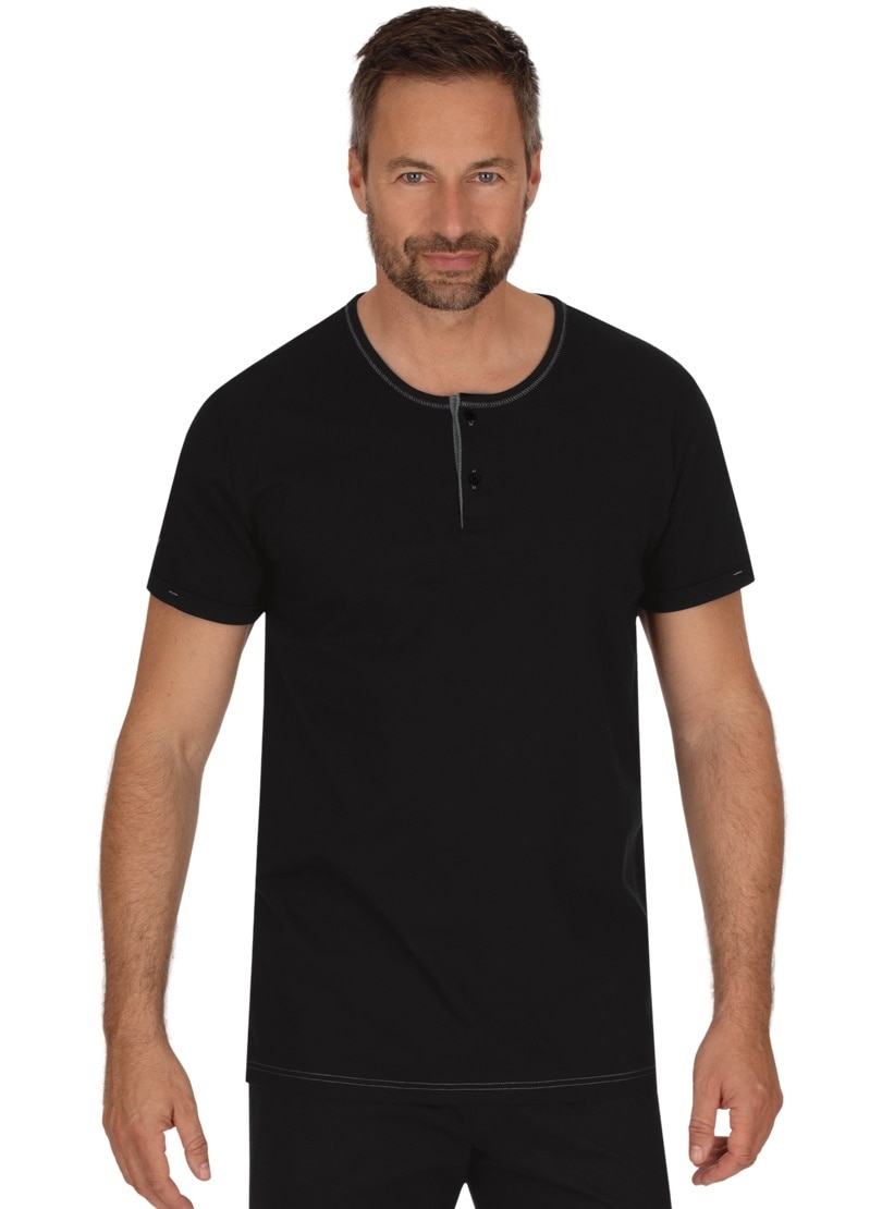 Sonderangebotsaktionstage Trigema T-Shirt »TRIGEMA aus Biobaumwolle« Jelmoli-Versand kaufen T-Shirt | online Knopfleiste