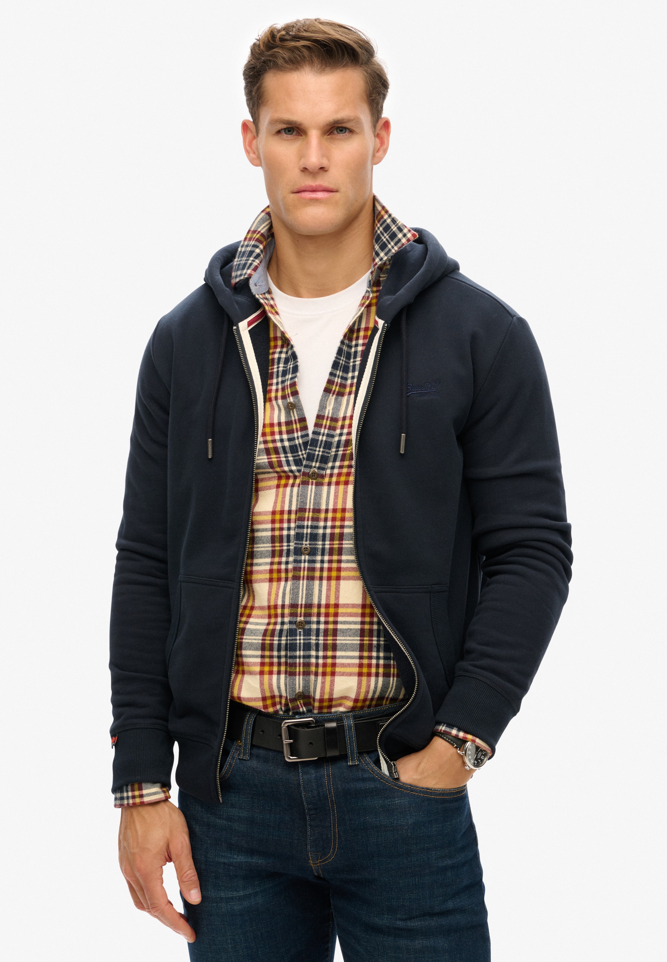 Superdry Kapuzensweatjacke »ESSENTIAL LOGO ZIP HOODIE HB«