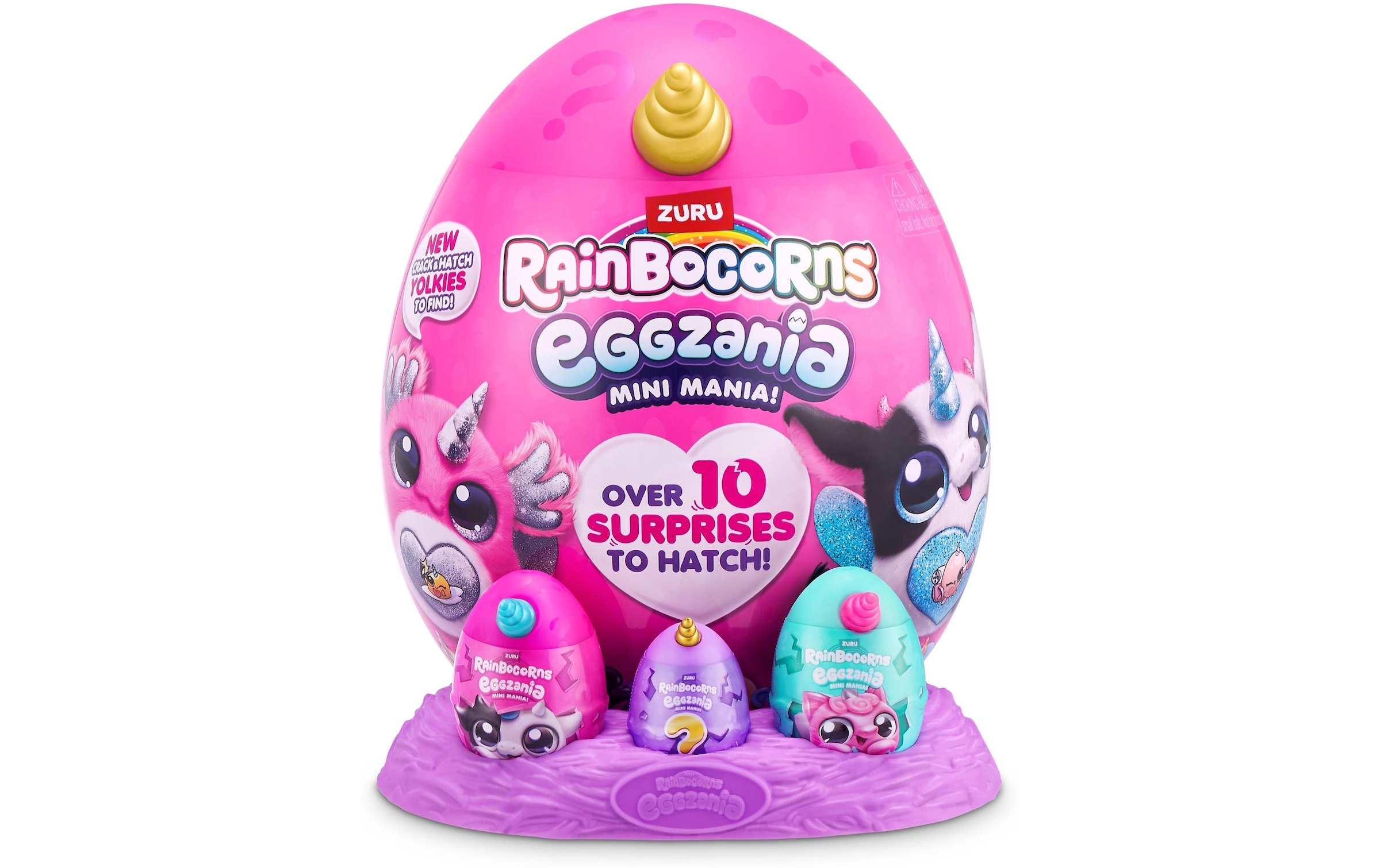 ZURU Plüschfigur »Rainbocorns Eggzania Mini Plush Soft Small assortiert«