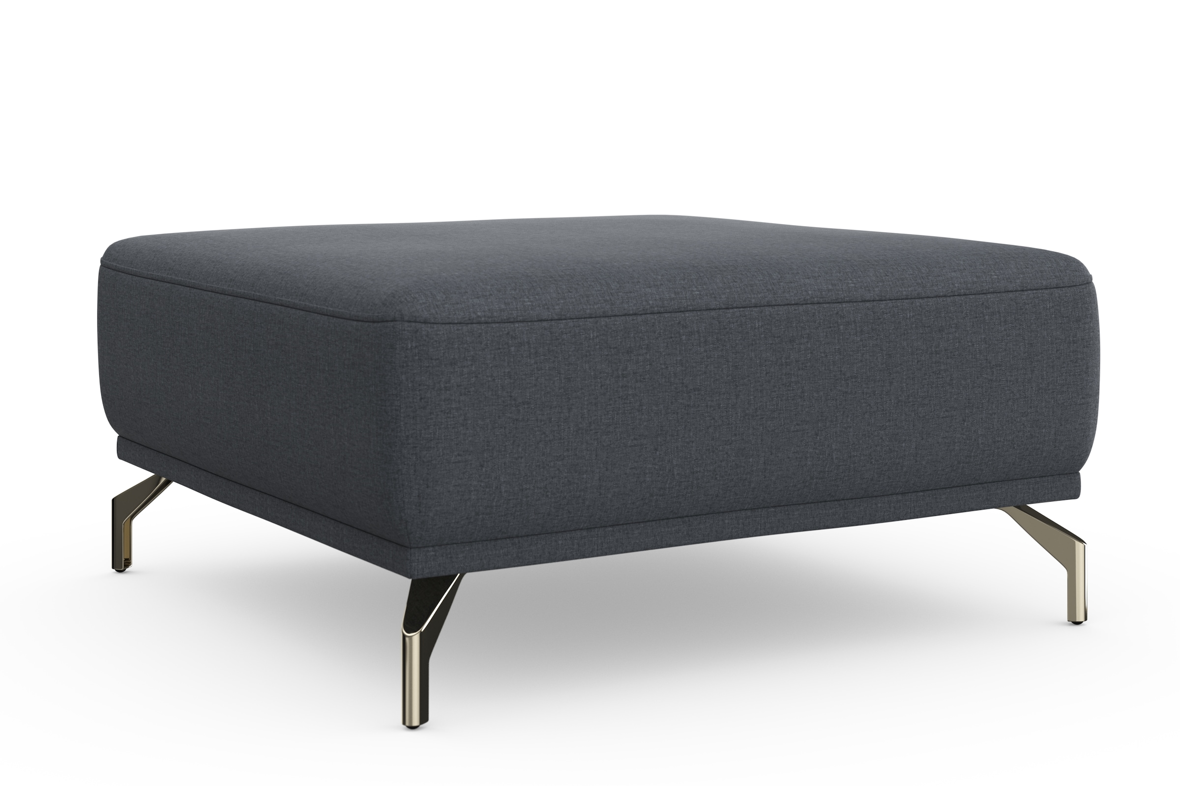 sit&more Hocker »Bailando«, mit Federkern und satinierten Nickelfüssen