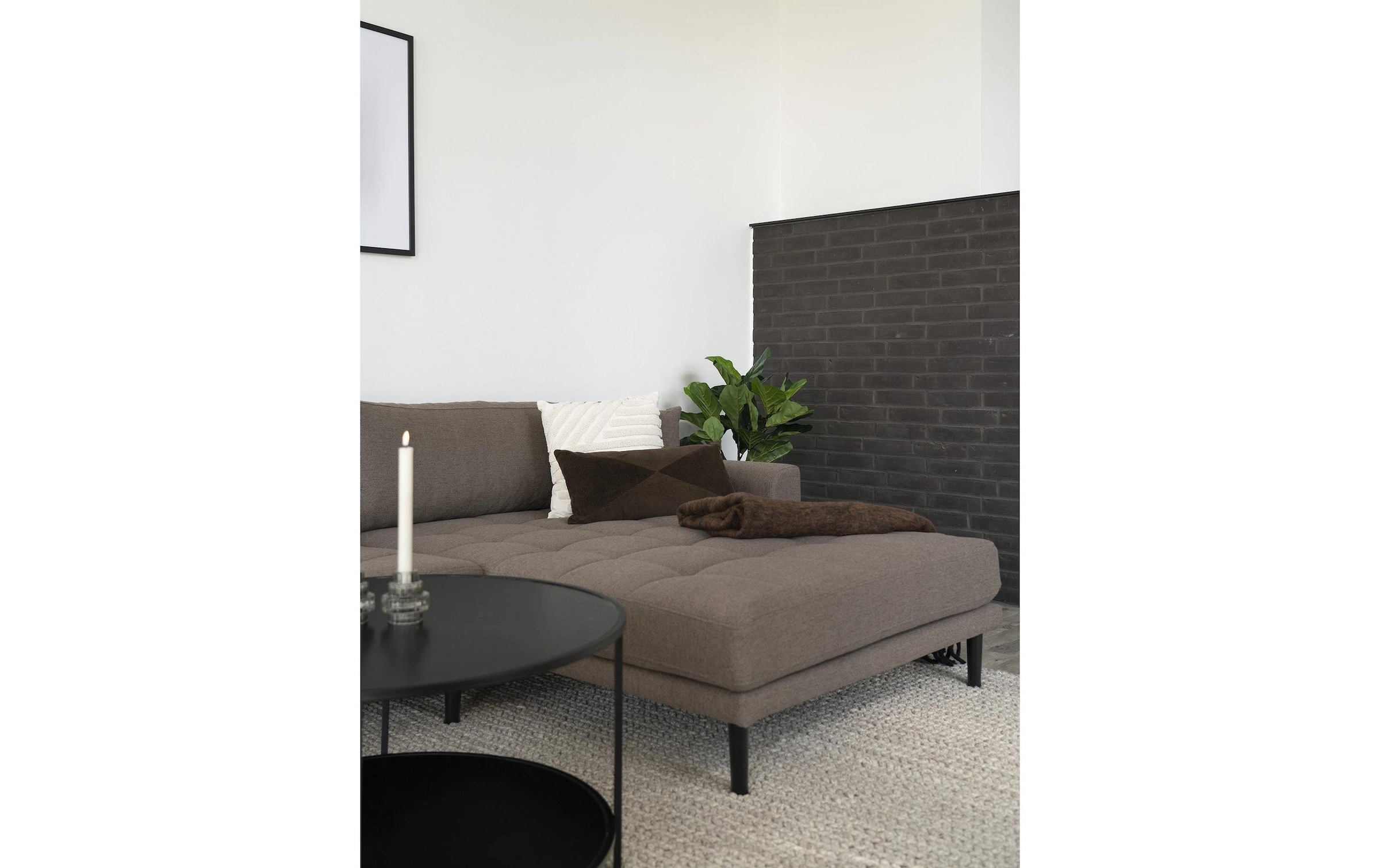 House Nordic Dekokissen »Albany 45 x 45 cm, Weiss«