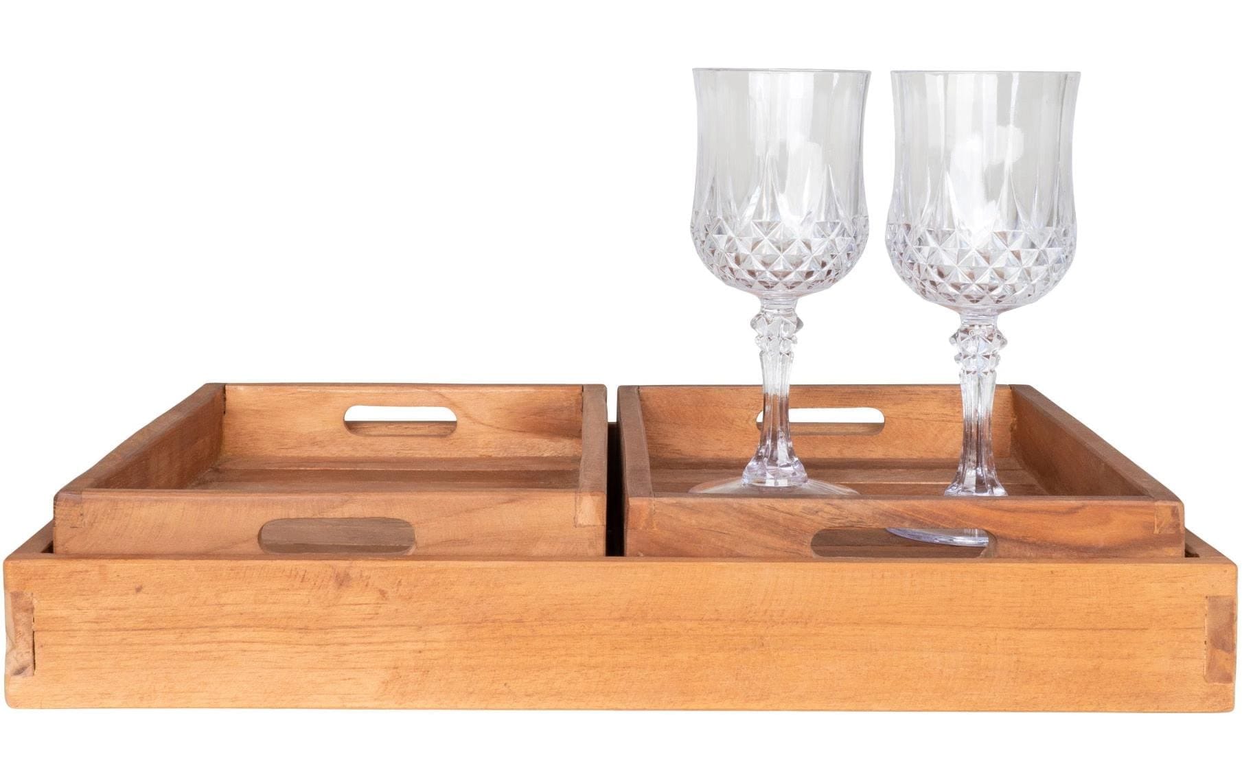House Nordic Tablett »Faro 3-er Set«, (3 tlg.)