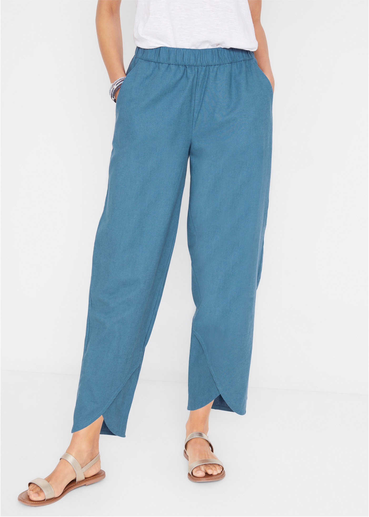 bonprix 3/4-Hose »3/4-Hose aus leichtem Leinen-Mix« 3/4-Hose aus leichtem Leinen-Mix