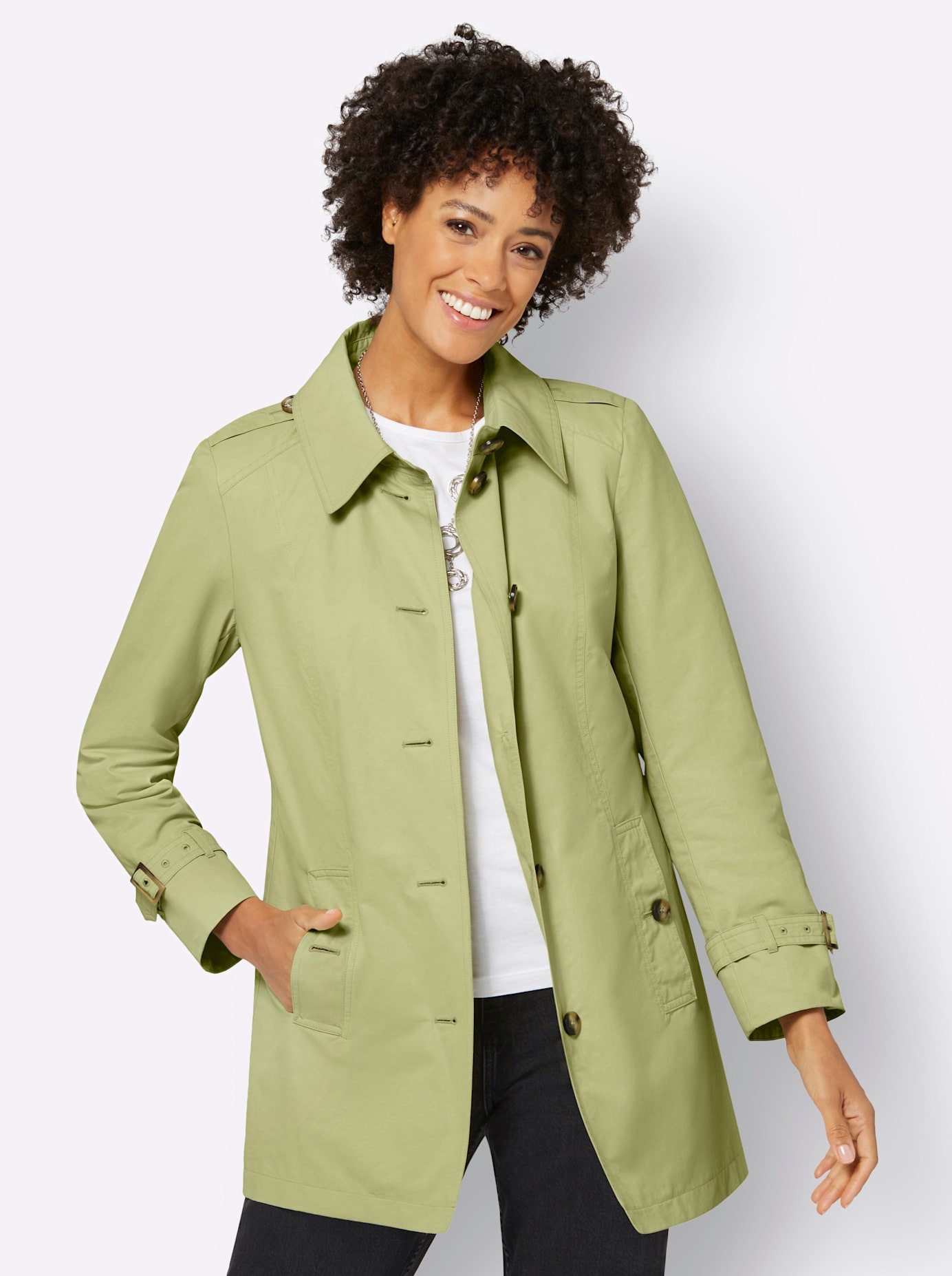 Casual Looks Langjacke, ohne Kapuze