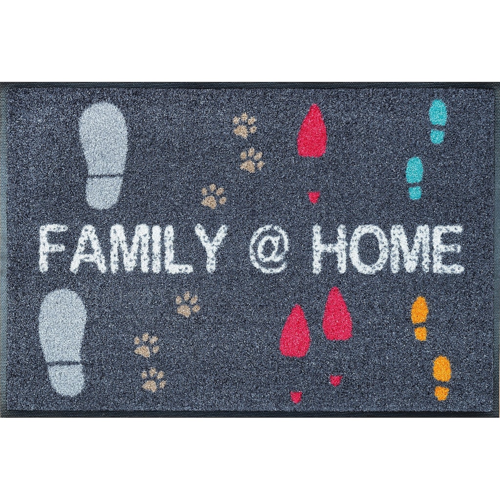 wash+dry by Kleen-Tex Fussmatte »Family @ Home«, rechteckig