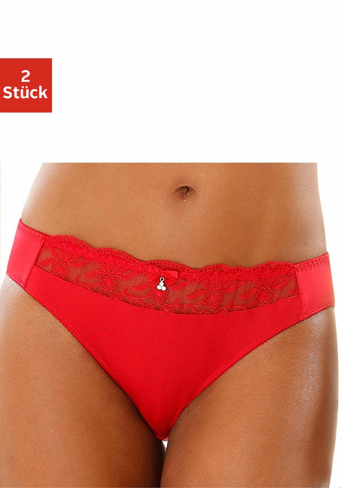 Nuance Slip Packung, 2 Stk. mit schöner Stickereispitze