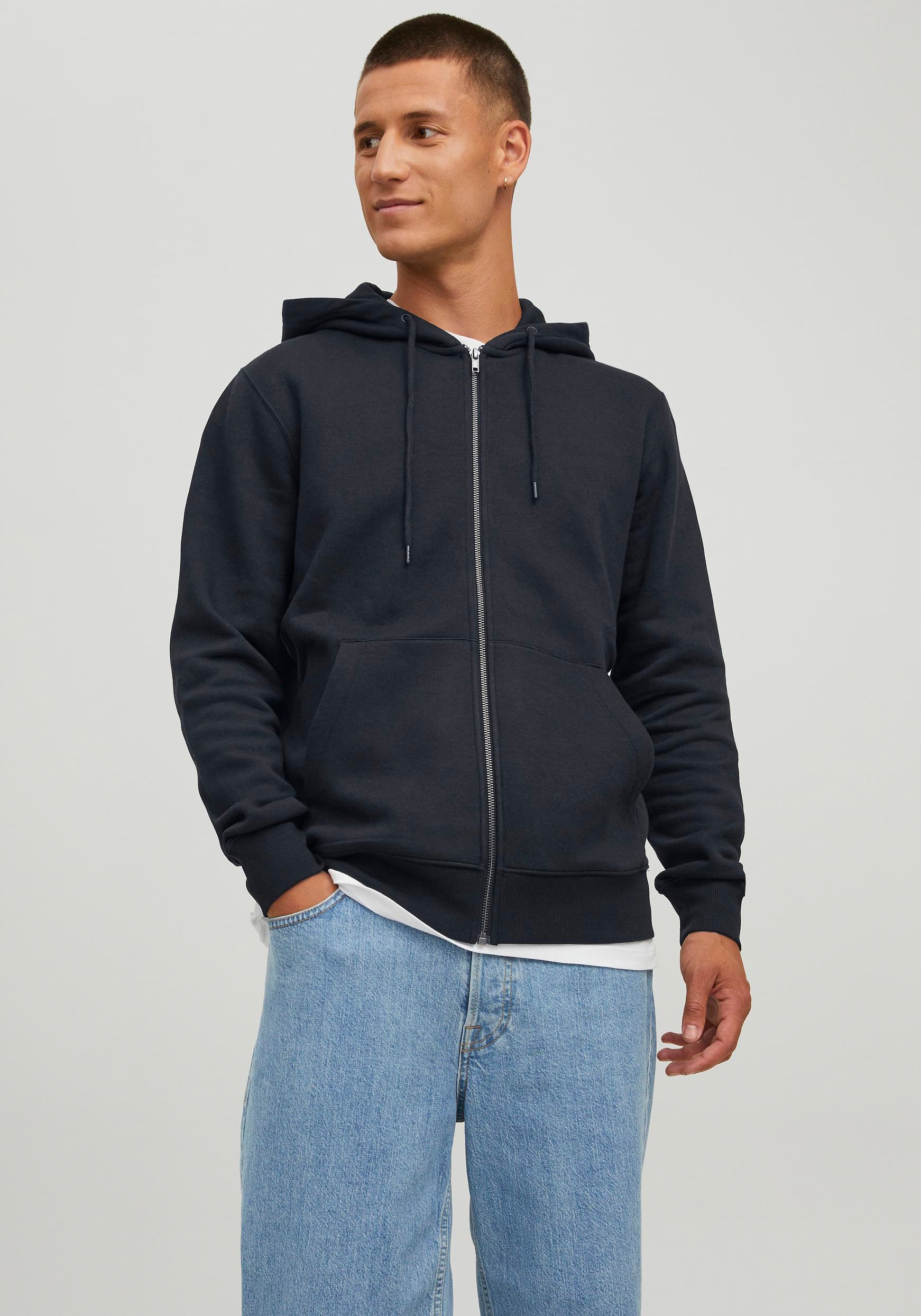 Jack & Jones Kapuzensweatjacke »STAR BASIC SWEAT ZIP HOOD«