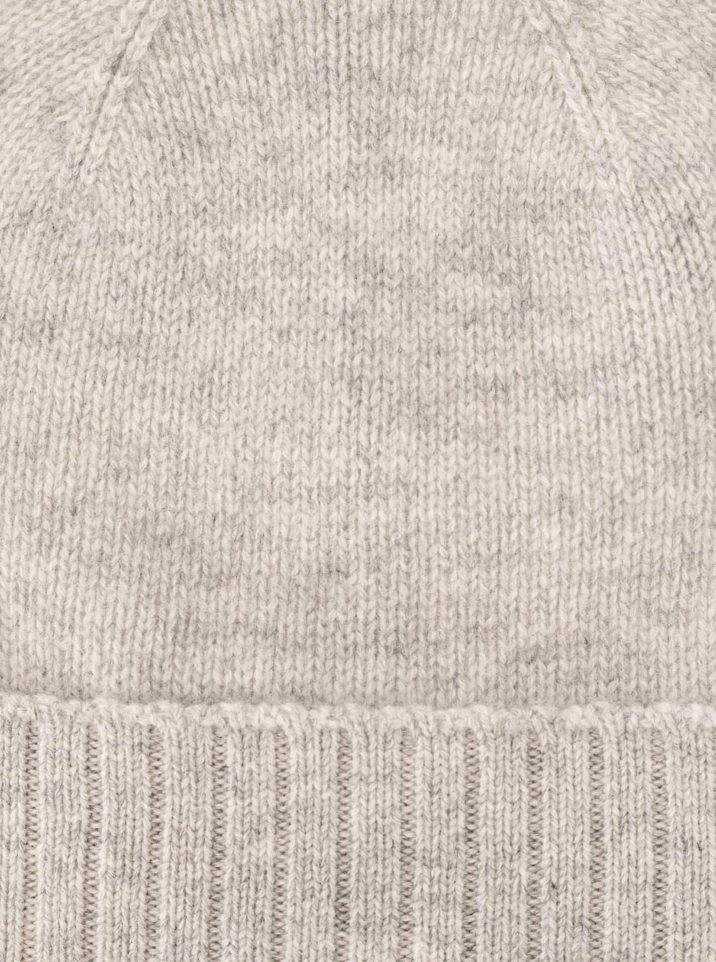 Zwillingsherz Strickmütze, Feinstrick, breiter geripptem Umschlag