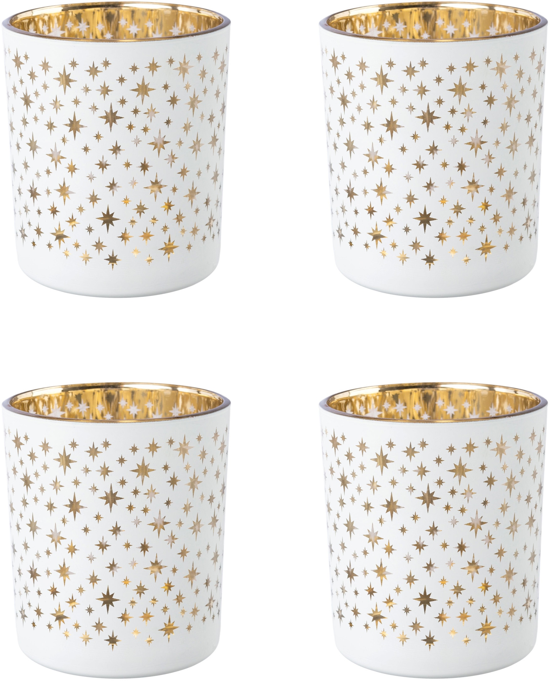 »Weihnachtsdeko«, online deco (4 | kaufen St.), Creativ Jelmoli-Versand Innenseite mit Teelichthalter goldfarbener