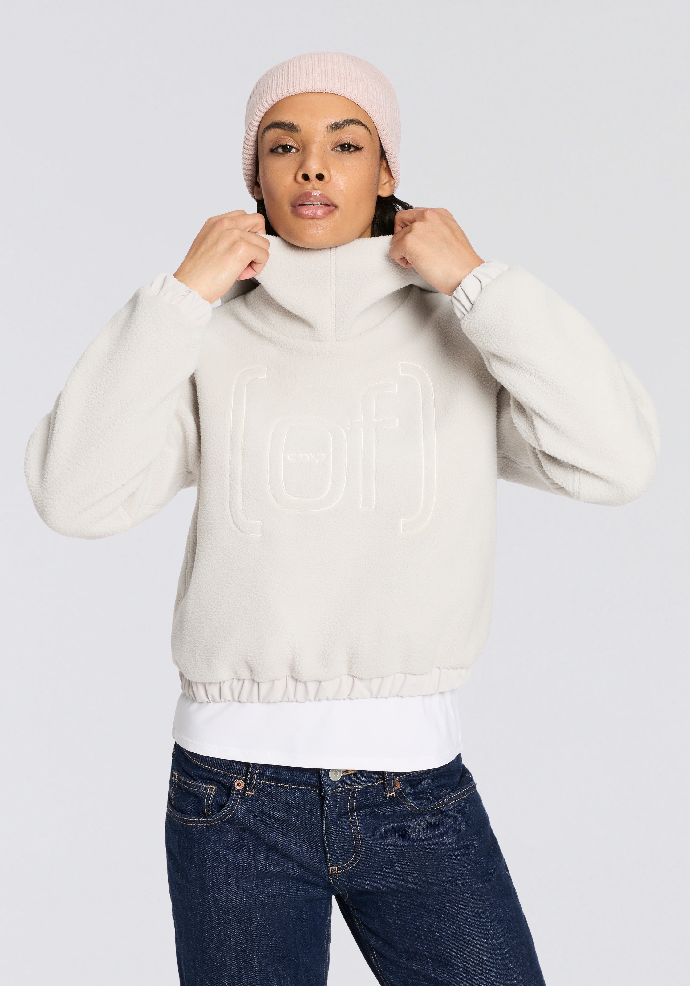 Cmp Damen Bone Kapuzenpullover Mit Verstellbarer Kapuze, Für Sportmode Und Outdoormode, Aus Polyester