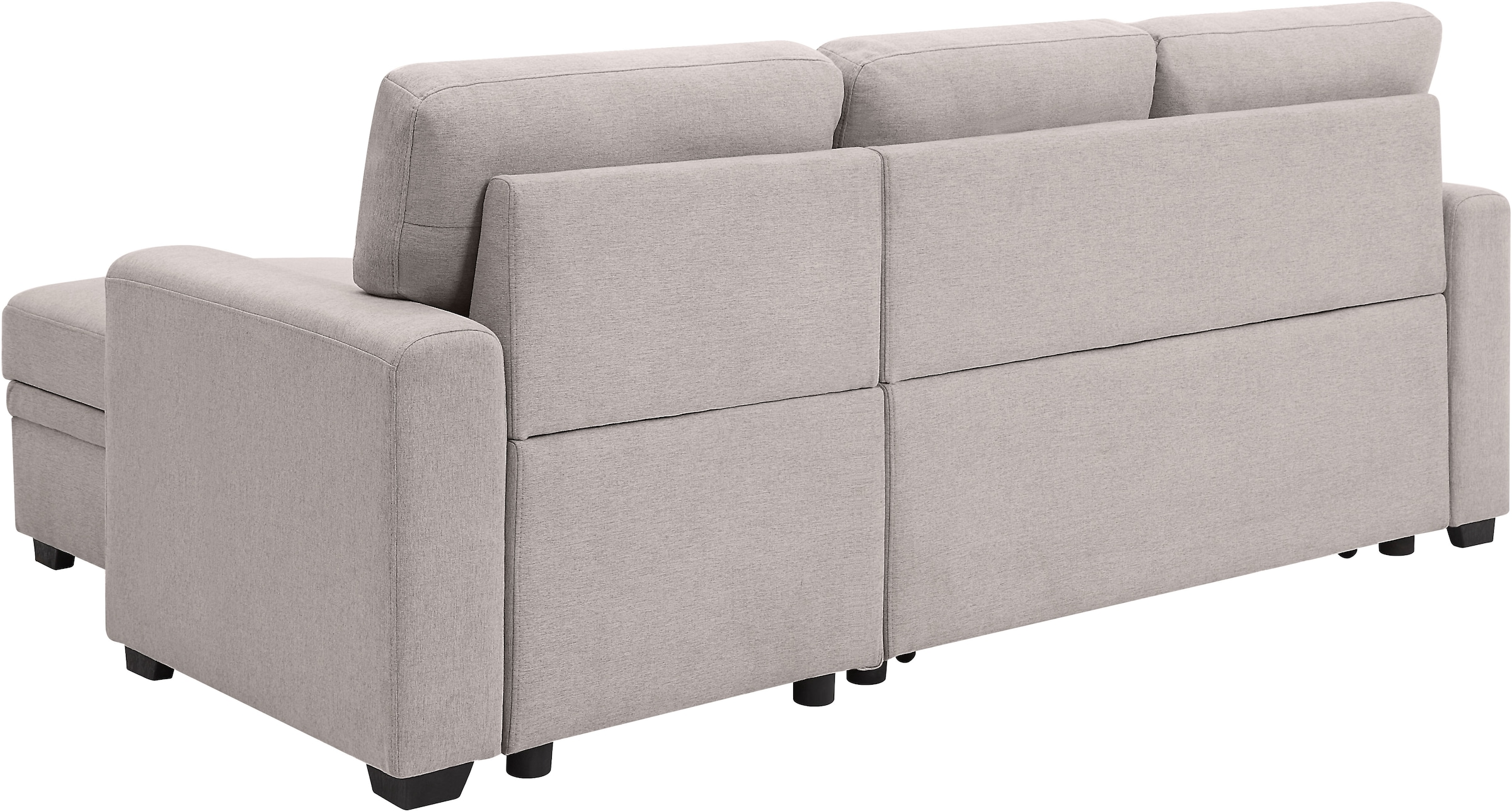 ATLANTIC home collection Ecksofa »Gerrit L-Form«, Ecksofa, Bettfunktion & Bettkasten, Recamiere rechts/links montierbar