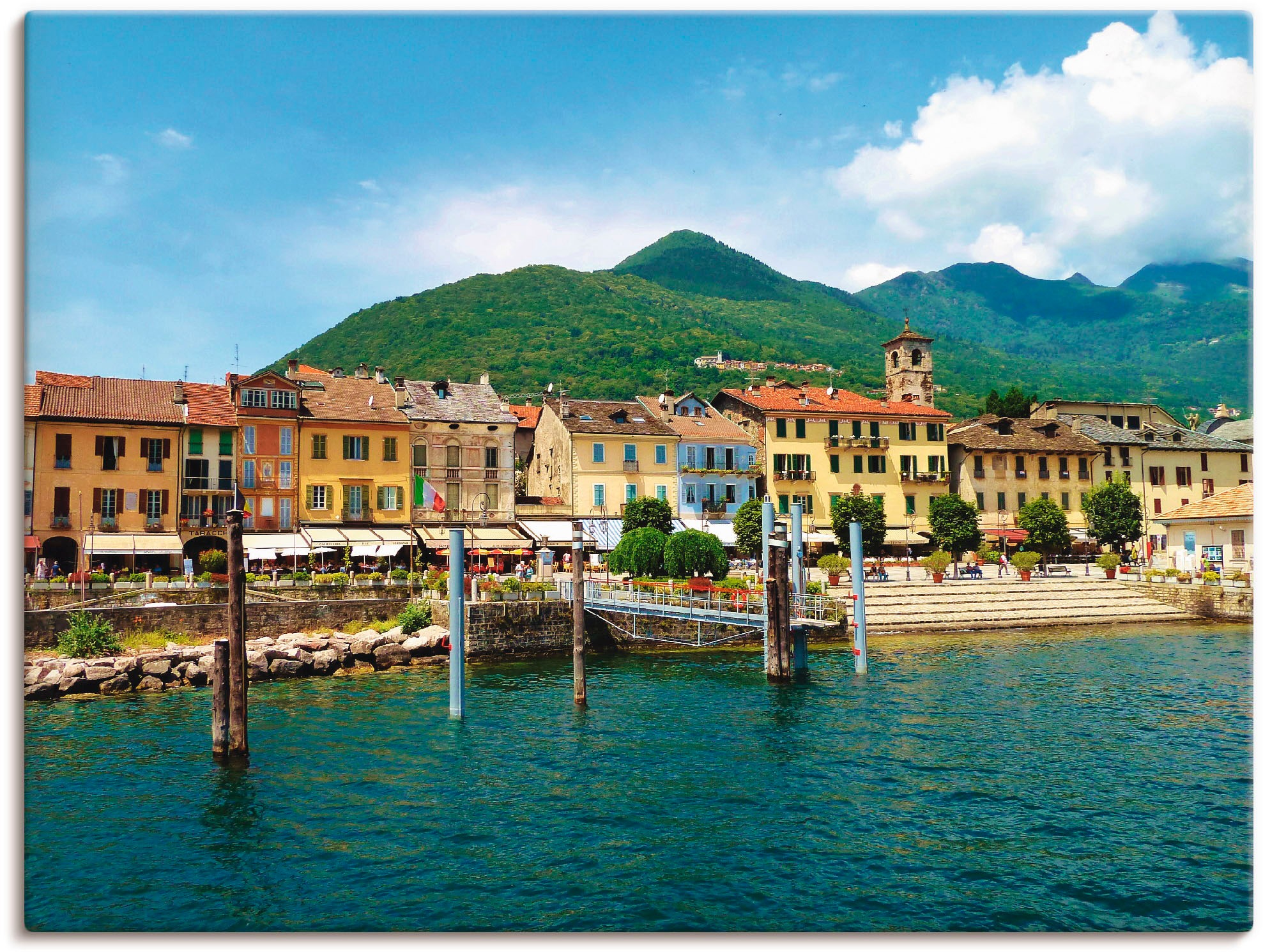 Artland Wandbild »Cannobio am Lago Maggiore«, Gewässer, (1 St.), als Leinwandbild, Wandaufkleber oder Poster in versch. Grössen