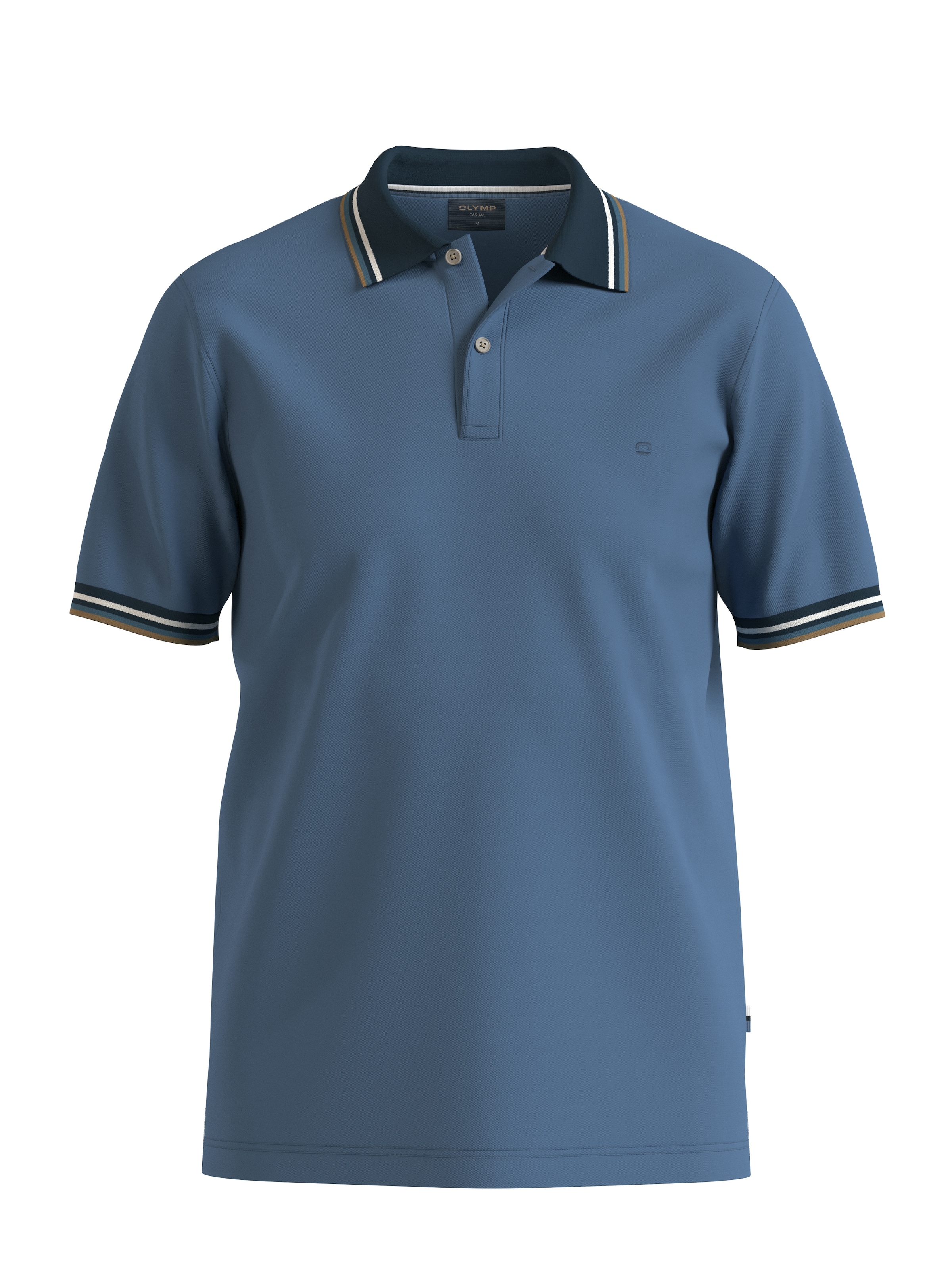 OLYMP Poloshirt »Casual« farbliche Kontrast-Details