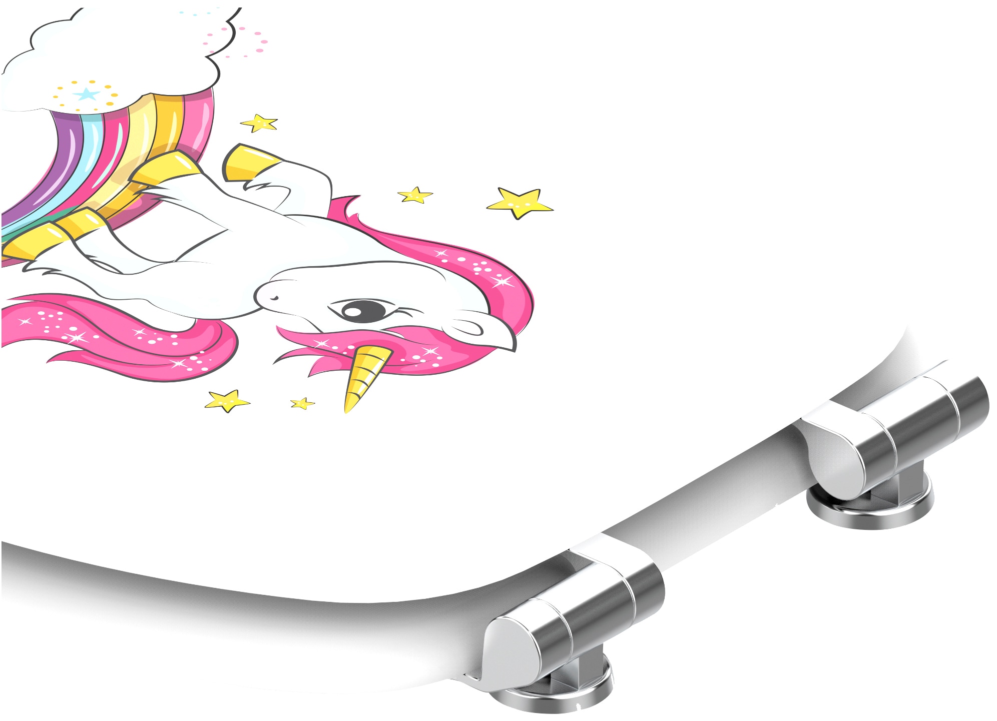 Sanilo WC-Sitz »Einhorn«, mit Absenkautomatik, BxL: 37,7 x 42,0 - 47,0 cm