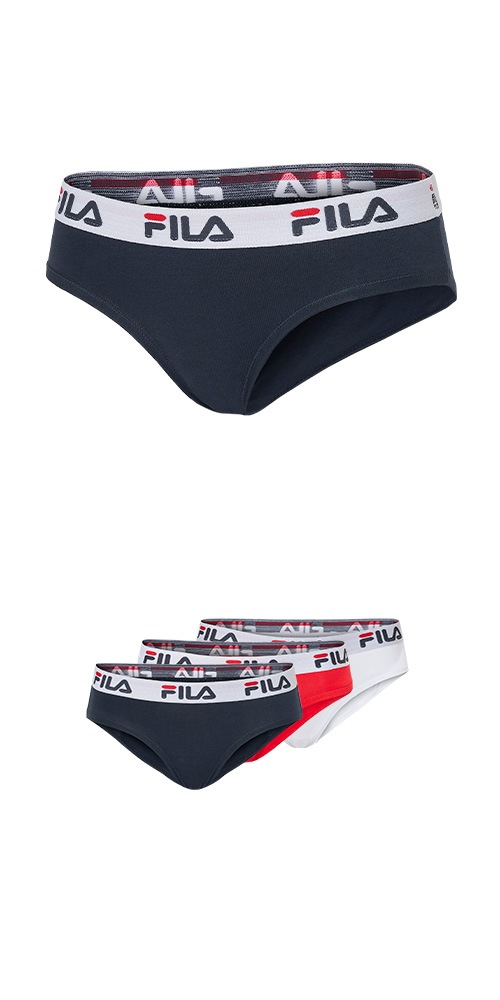 Fila Slip »WOMAN BRIEF« 3er Pack, mit elastischem Logobund