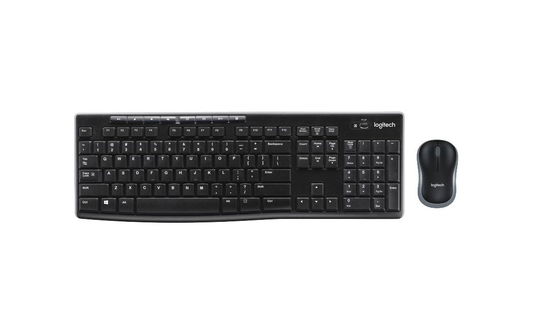 Logitech PC-Tastatur »MK270 US-Layout«, (Ziffernblock)