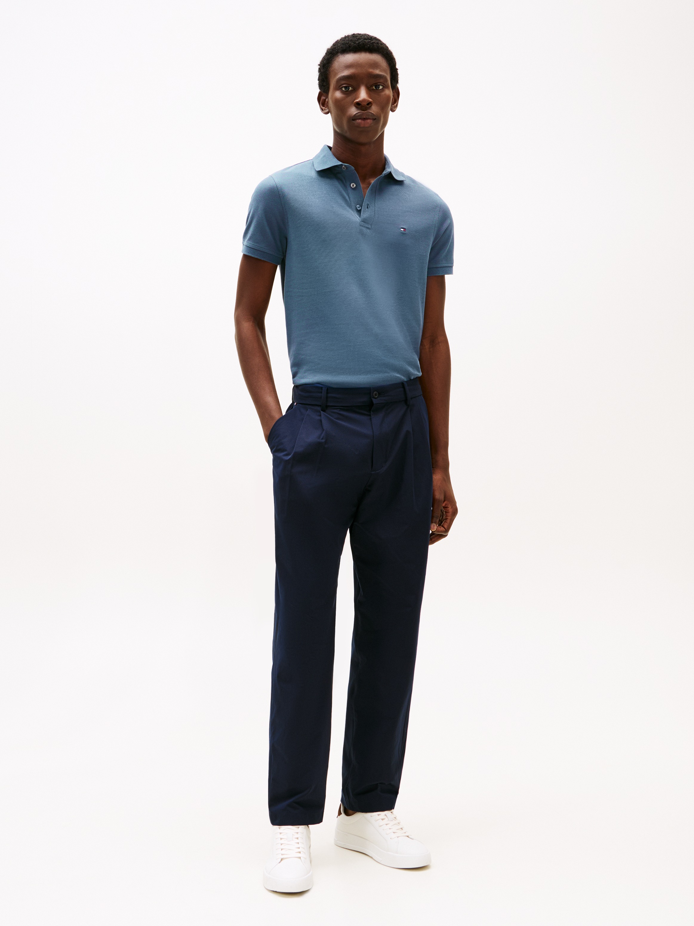 Tommy Hilfiger Poloshirt »1985 SLIM POLO«, aus leicht strukturiertem Piqué-Material