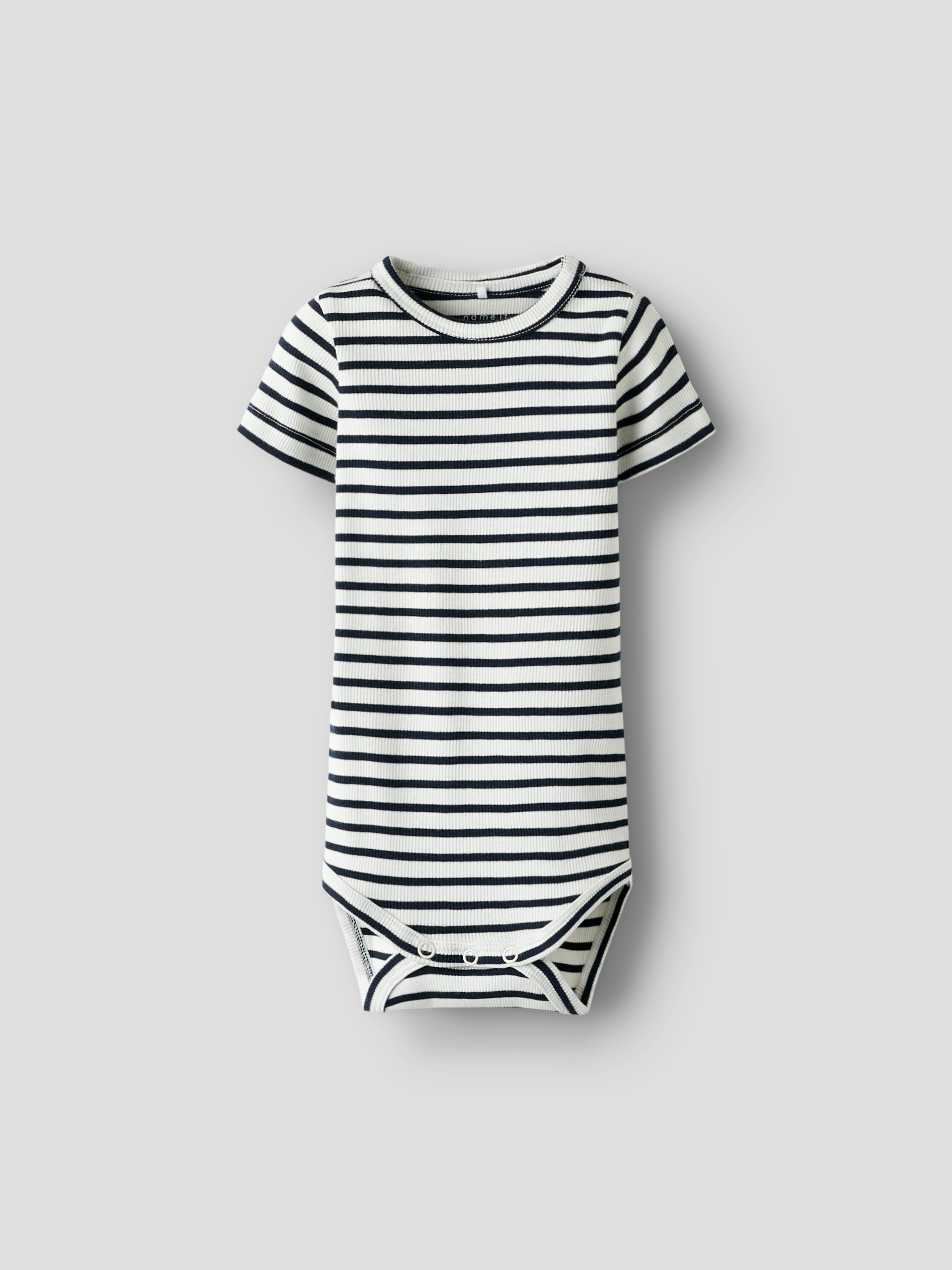 Name It Kurzarmbody "NBNBANI SS BODY NOOS" Baumwollmischung, Jersey Rippqualität