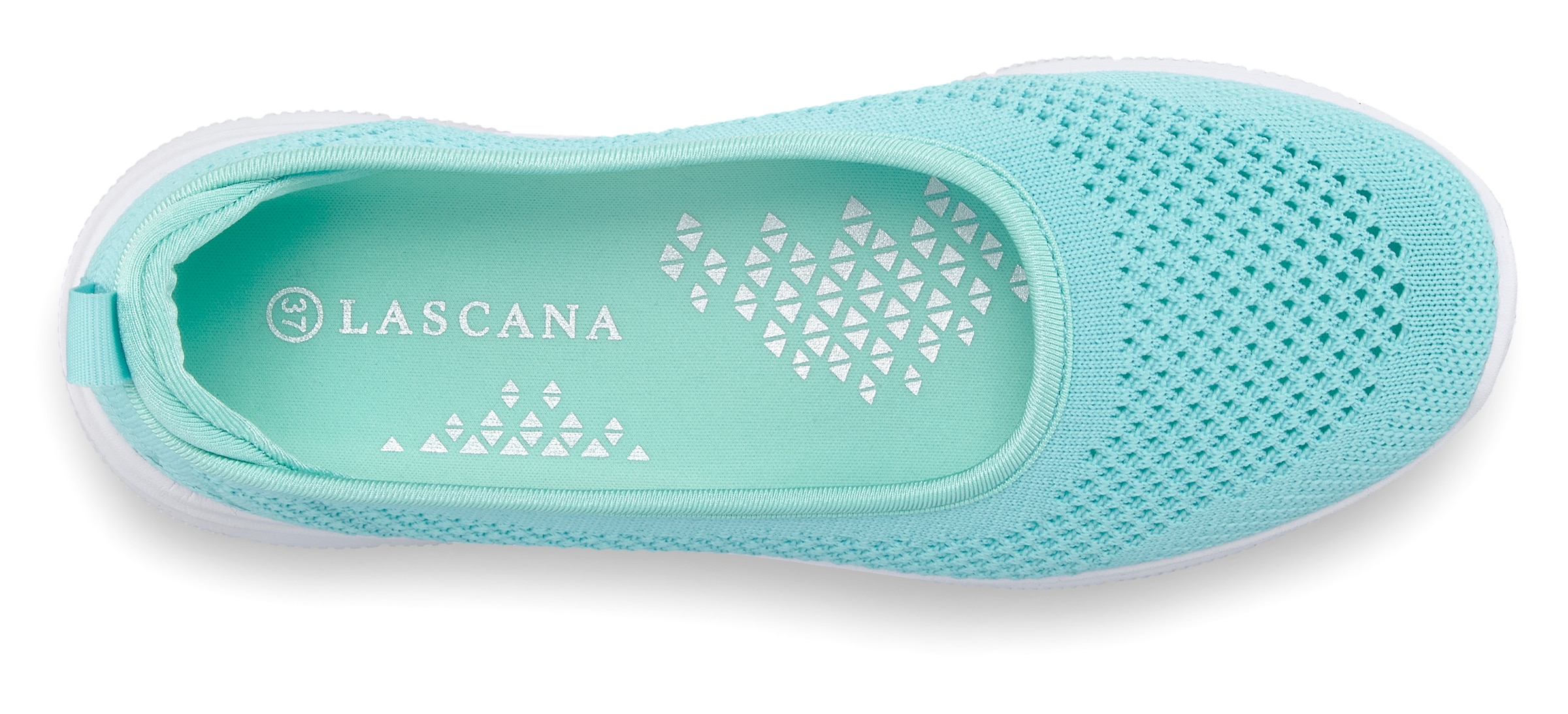 LASCANA Sneaker Ballerinas, ultraleichter Slipper, Slip-On-Sneaker, Freizeitschuh VEGAN