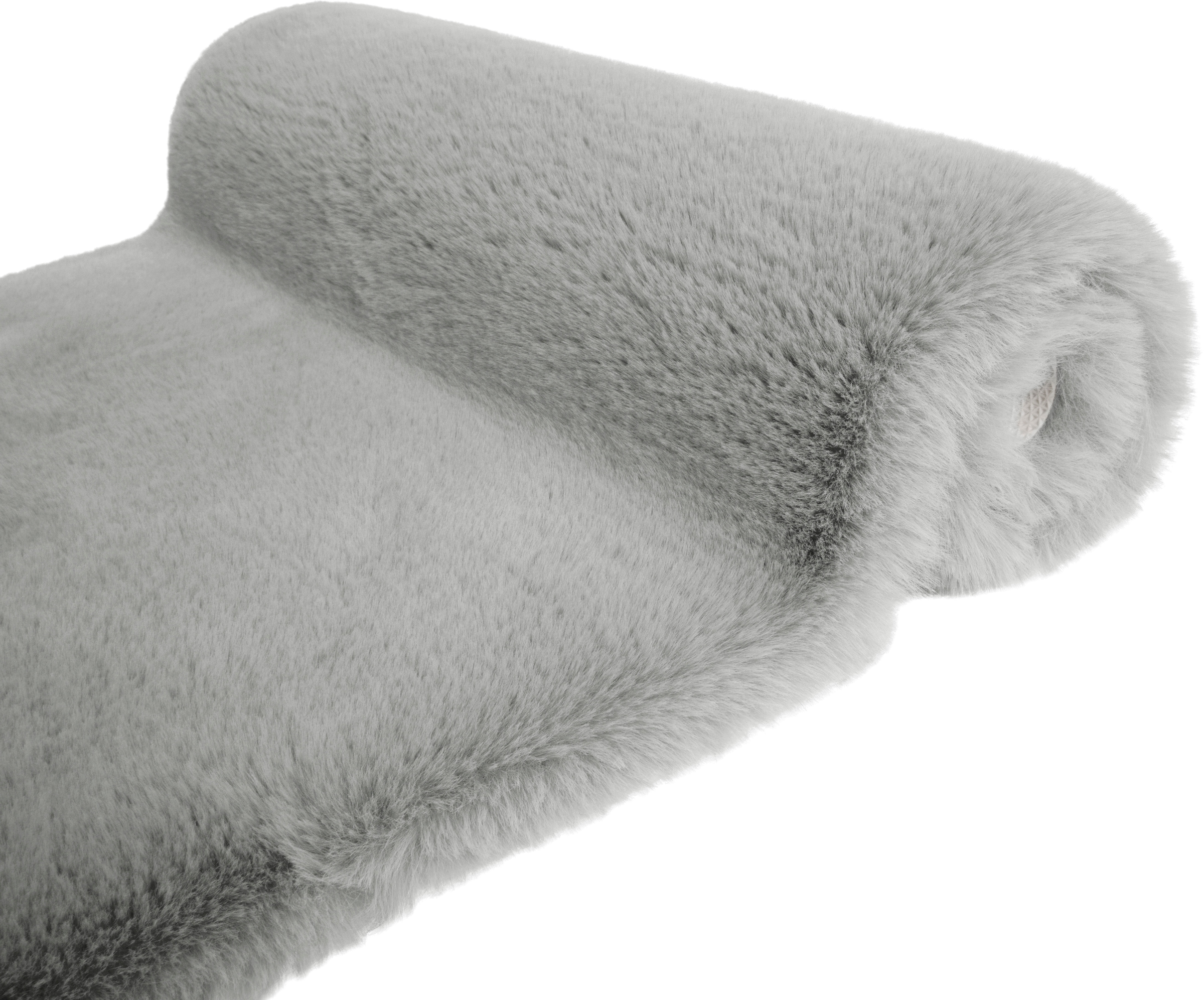 my home Badematte »Rabbit Badematten, Badvorleger, Badezimmer Teppich«, rutschhemmend beschichtet, strapazierfähig-fussbodenheizungsgeeignet-schnell trocknend, Kaninchenfell-Haptik, Badteppich, rechteckig, rund & als 3-tlg. Set