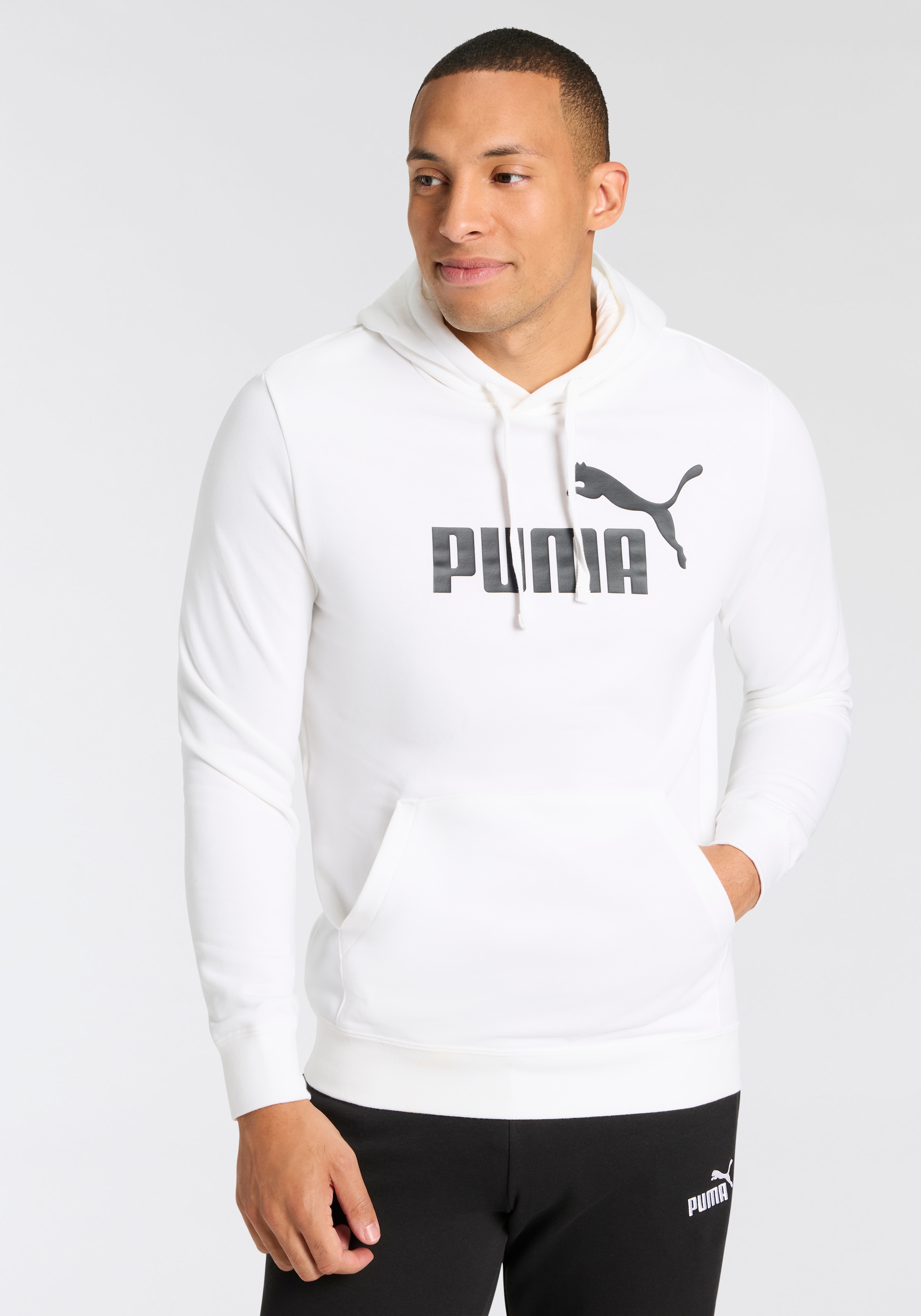 PUMA Kapuzensweatshirt »ESS NO. 1 LOGO HOODIE TR«, mit verstellbarer Kapuze, mit Kängurutasche, aus French Terry