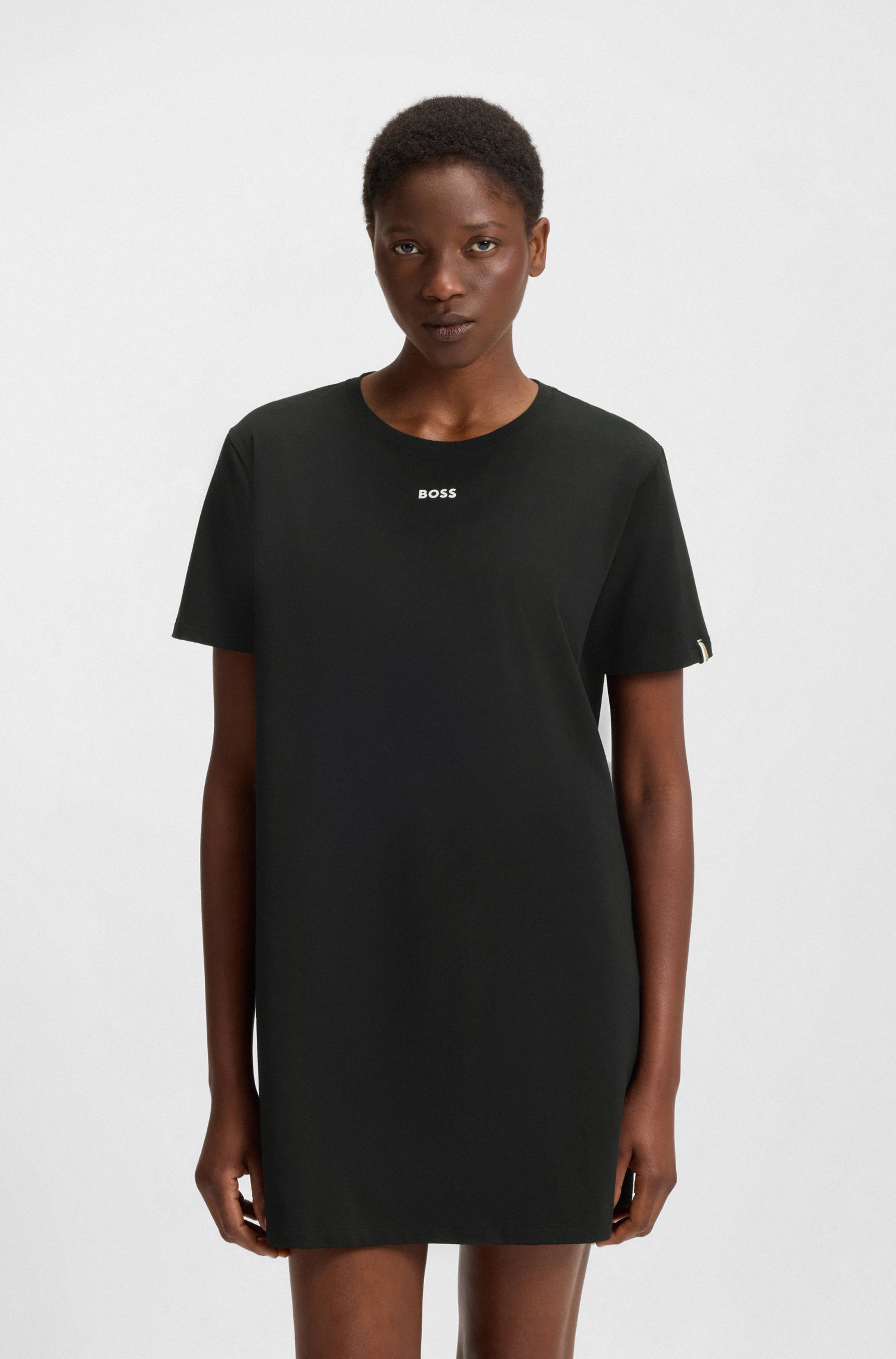 BOSS Nachthemd weiches Baumwoll Nachtkleid