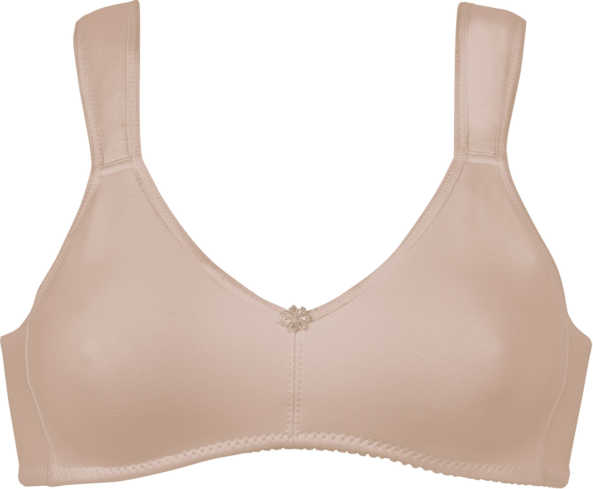 Naturana Bügelloser BH »Athleisure« 1 Stk. vorgeformte Cups, breite Träger, ohne Bügel, bequem, Baumwollmix