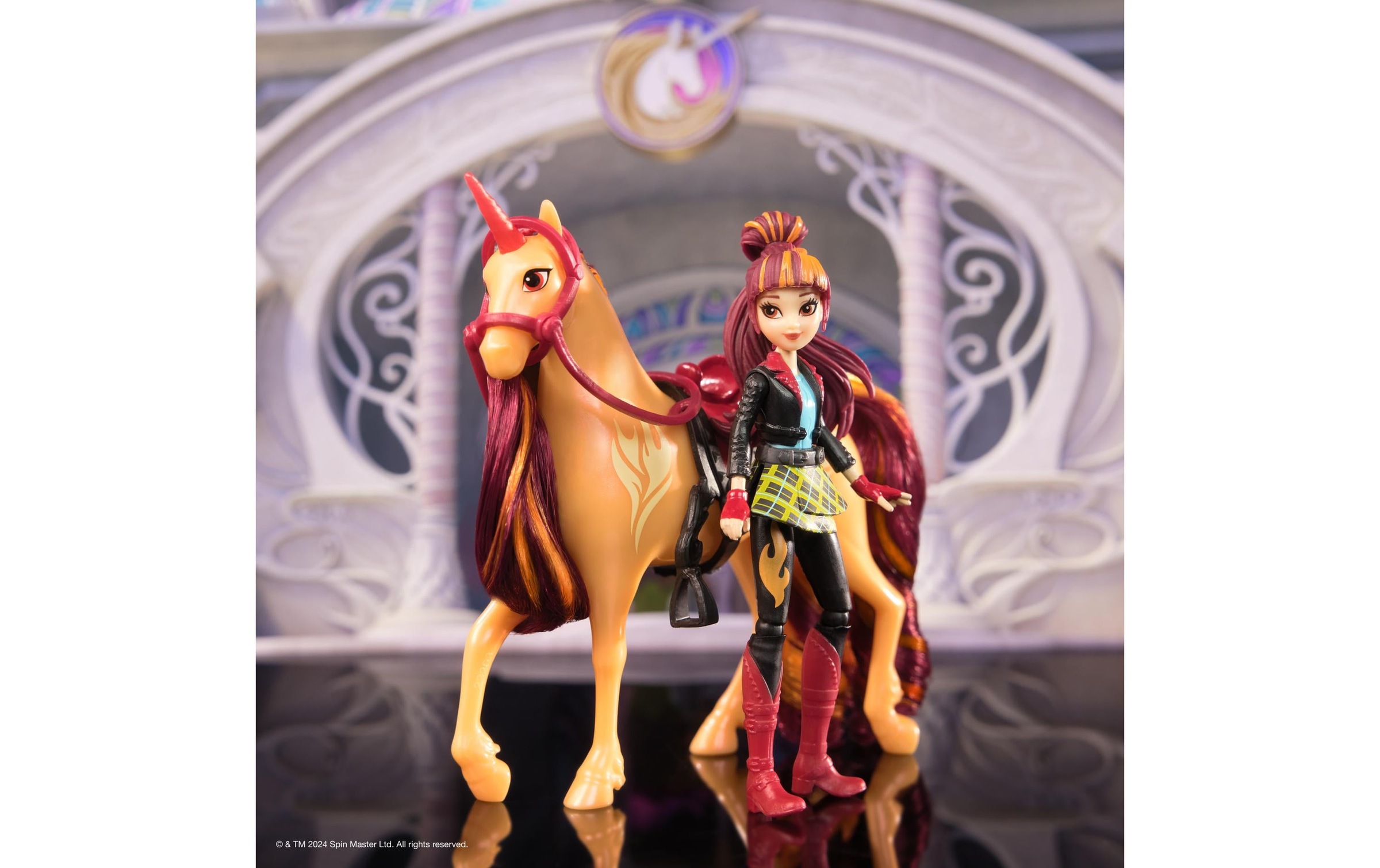 Anziehpuppe »Spinmaster Unicorn Academy Valentina Doll & Cinder Unicorn«