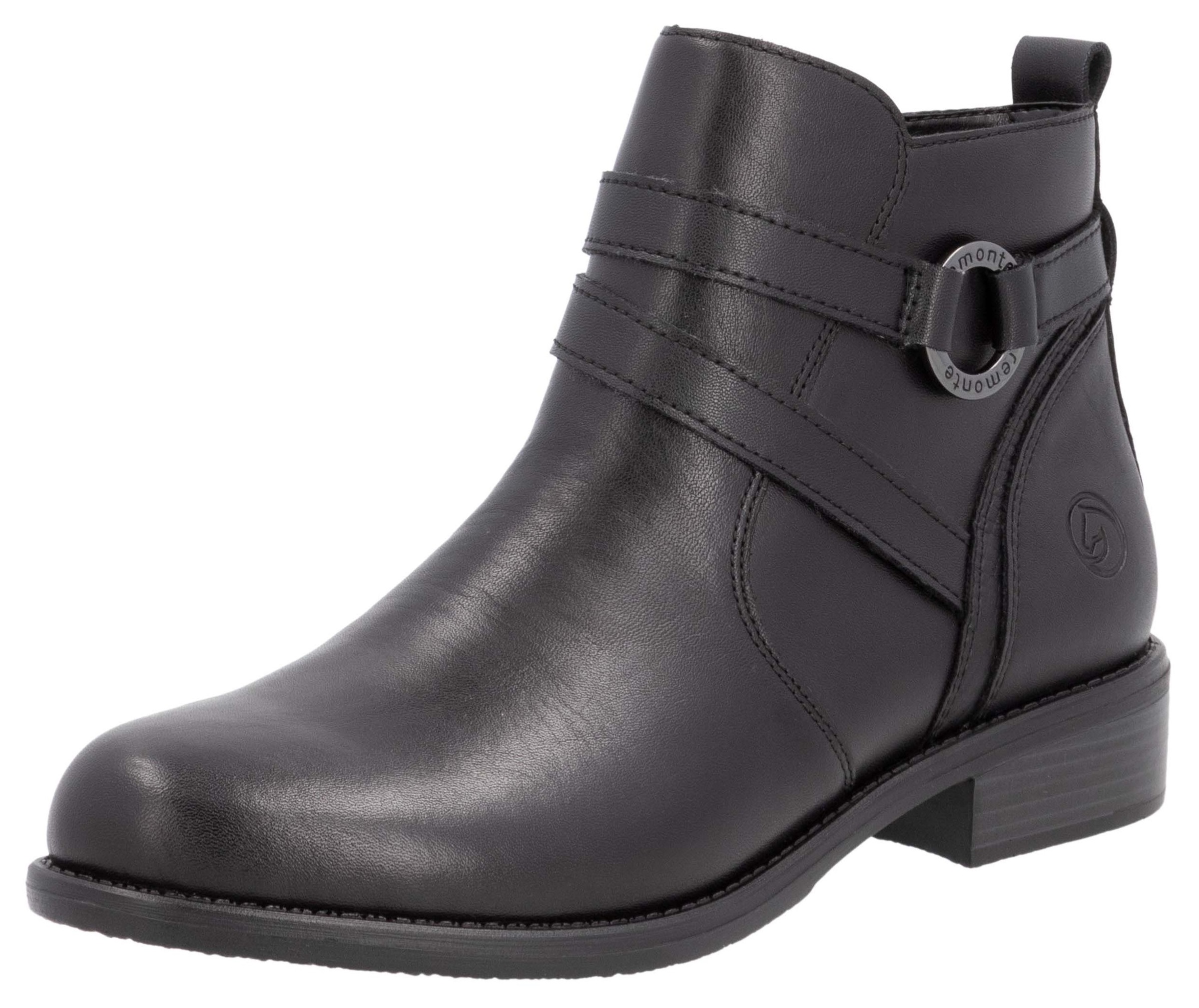 Remonte Stiefelette, Businessschuh, Boots, Flats mit praktischem Innenreissverschluss