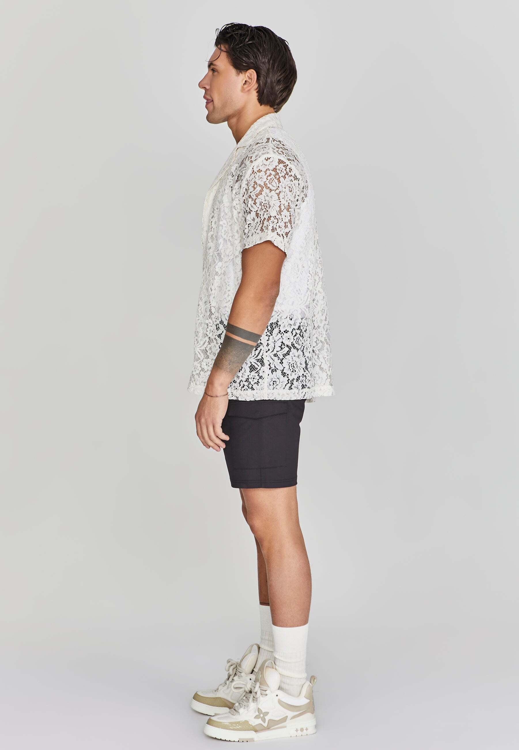 Siksilk Kurzarmhemd »Siksilk Kurzarmhemd Lace Resort Shirt«