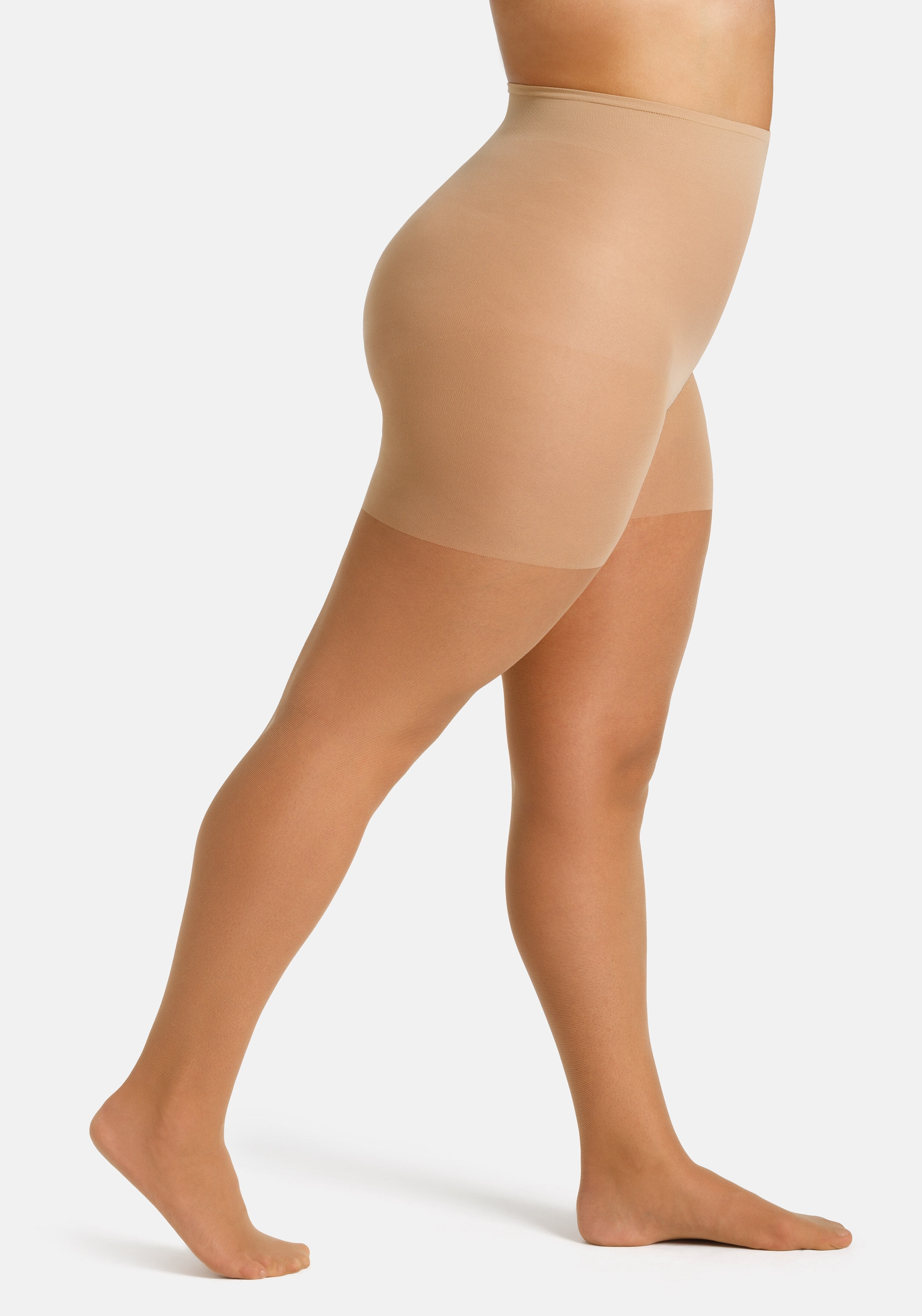 Camano Feinstrumpfhose »fine curvy«, (2er Pack), mit grossen Grössen