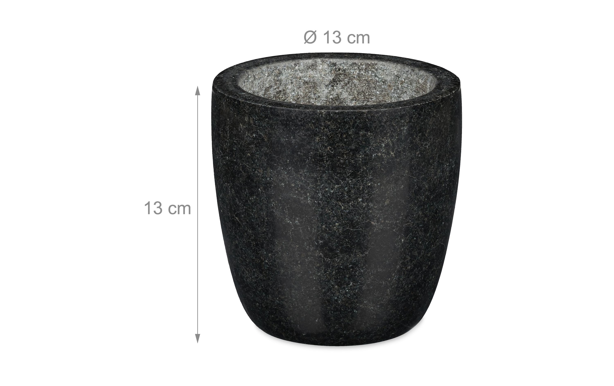relaxdays Mörser "mit Stössel 13 cm"