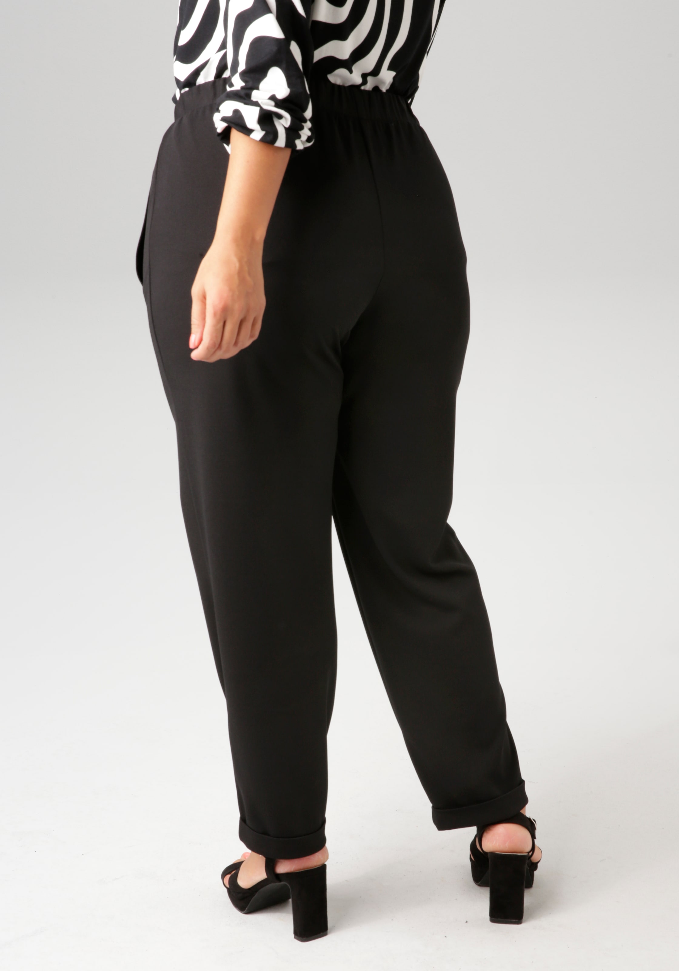 Aniston PLUS Schlupfhose, aus elastischer Scuba-Crepé-Qualität