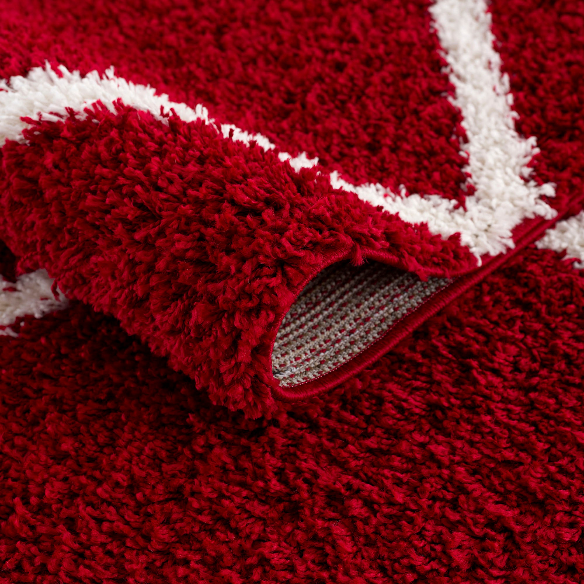 Sanat Hochflor-Teppich »Madrid«, rund, 30 mm Höhe, Wohnzimmer, Langflor, Shaggy Teppich