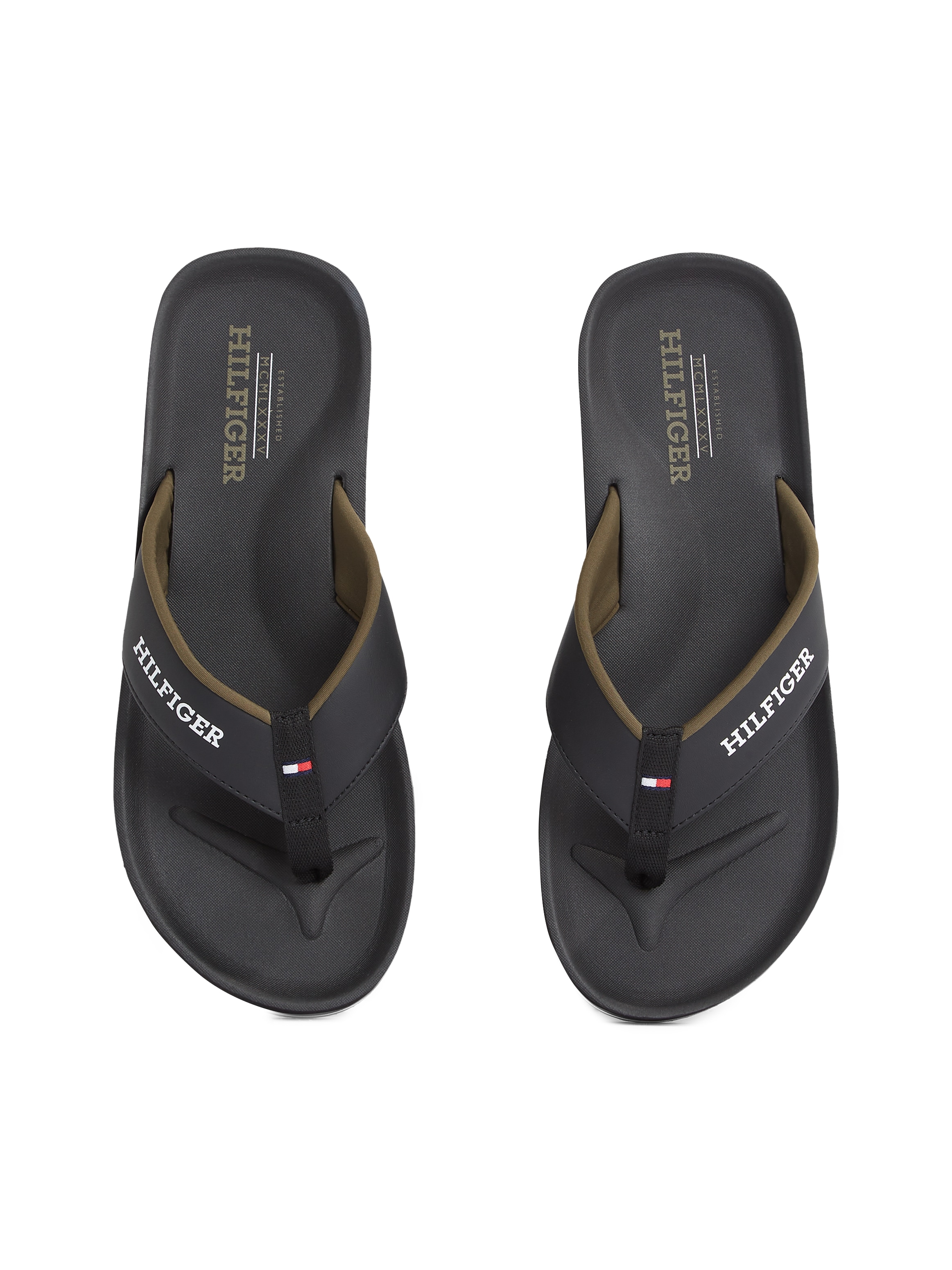 Tommy Hilfiger Zehentrenner »PADDED COMFORT HILFIGER B SANDAL«, Sommerschuh, Schlappen, Badeschuh mit Logoschriftzug