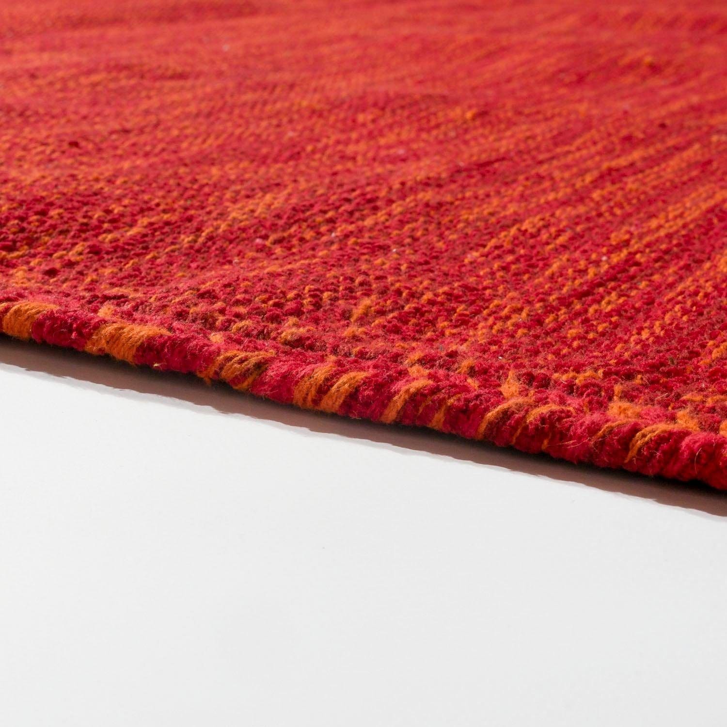 Teppich Baumwolle, Flachgewebe, 210«, kaufen Home Uni Farben reine handgewebt, rechteckig, »Kilim Jelmoli-Versand online Handgwebt, Paco |