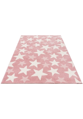Lüttenhütt Kinderteppich »Stars«, rechteckig, 13 mm Höhe, Pastell-Farben, Motiv Sterne kaufen