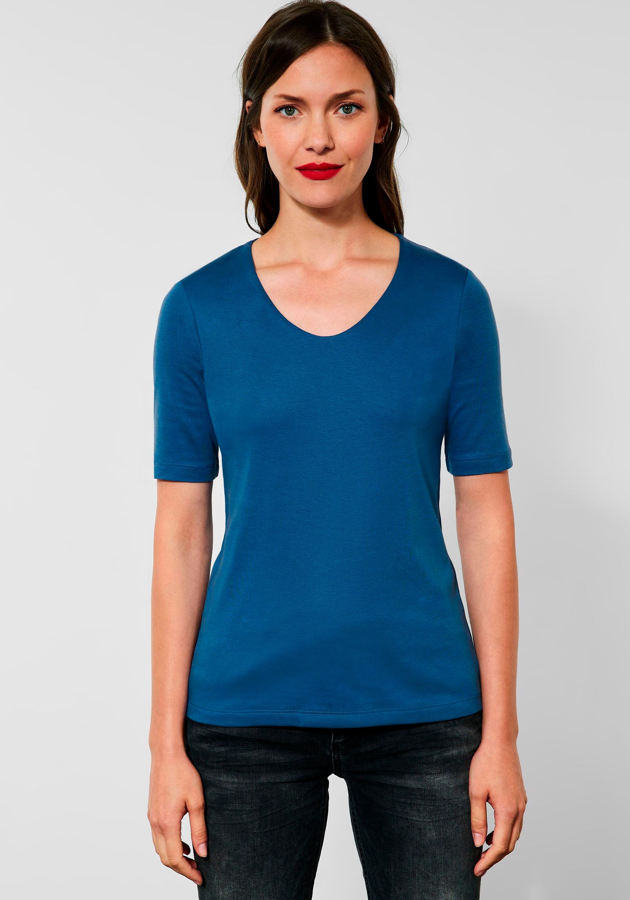 STREET ONE T-Shirt »Style Palmira«, im zeitlosen Basic-Look kaufen