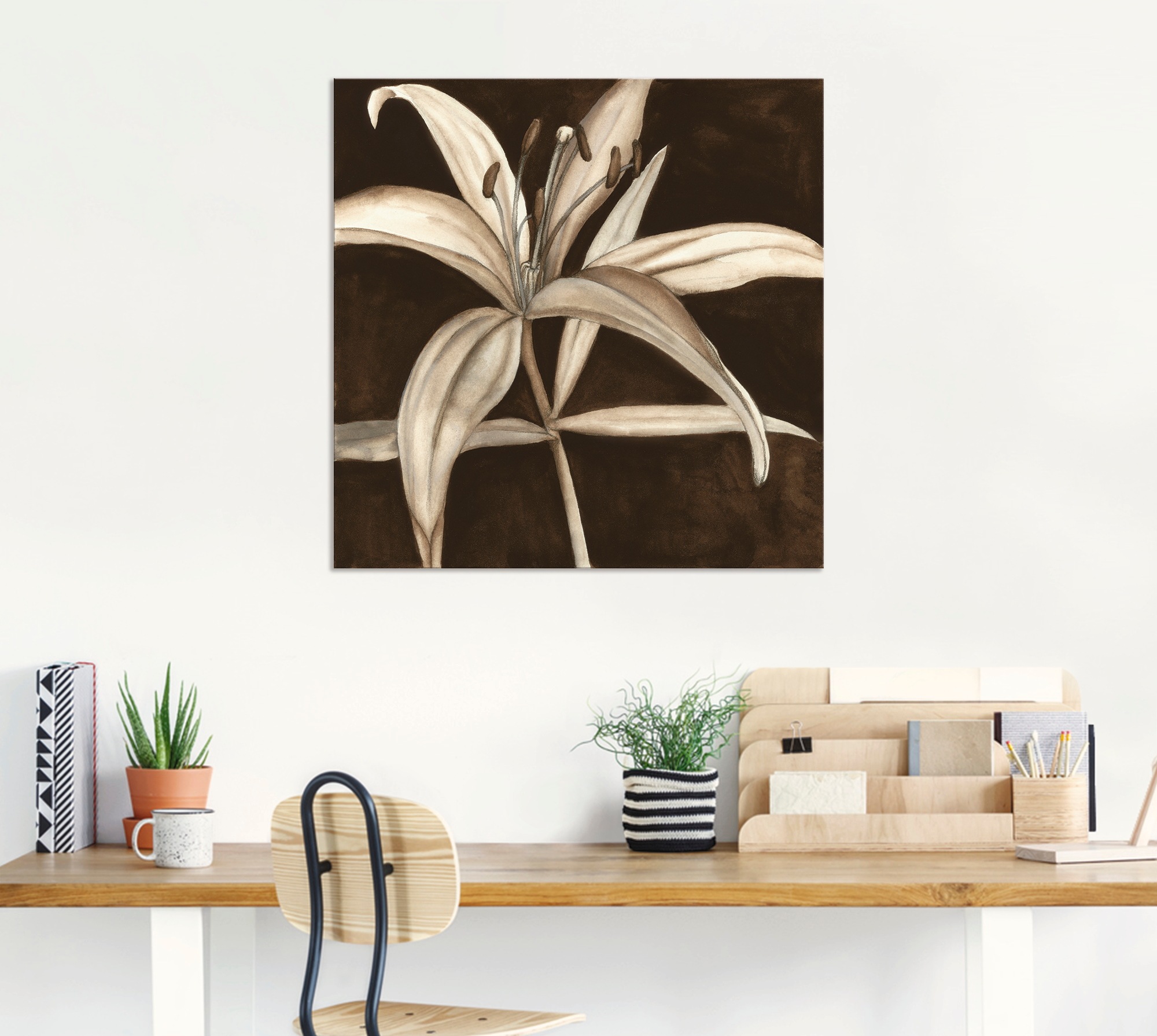 Artland Wandbild »Sepia Lilie II«, Blumen, (1 St.), als Alubild, Leinwandbild, Wandaufkleber oder Poster in versch. Grössen
