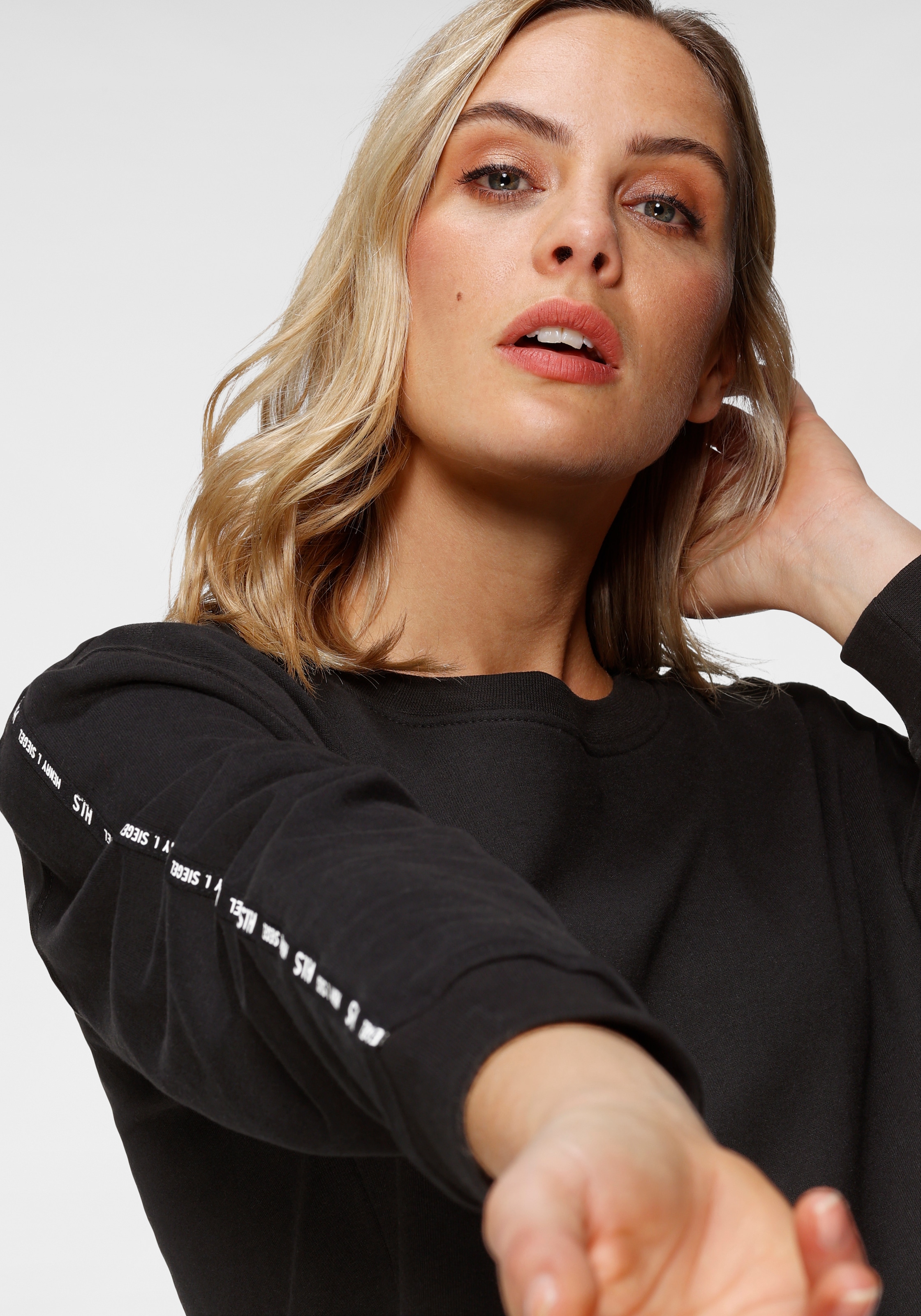 H.I.S Sweatshirt, cropped mit Logo-Tape von H.I.S