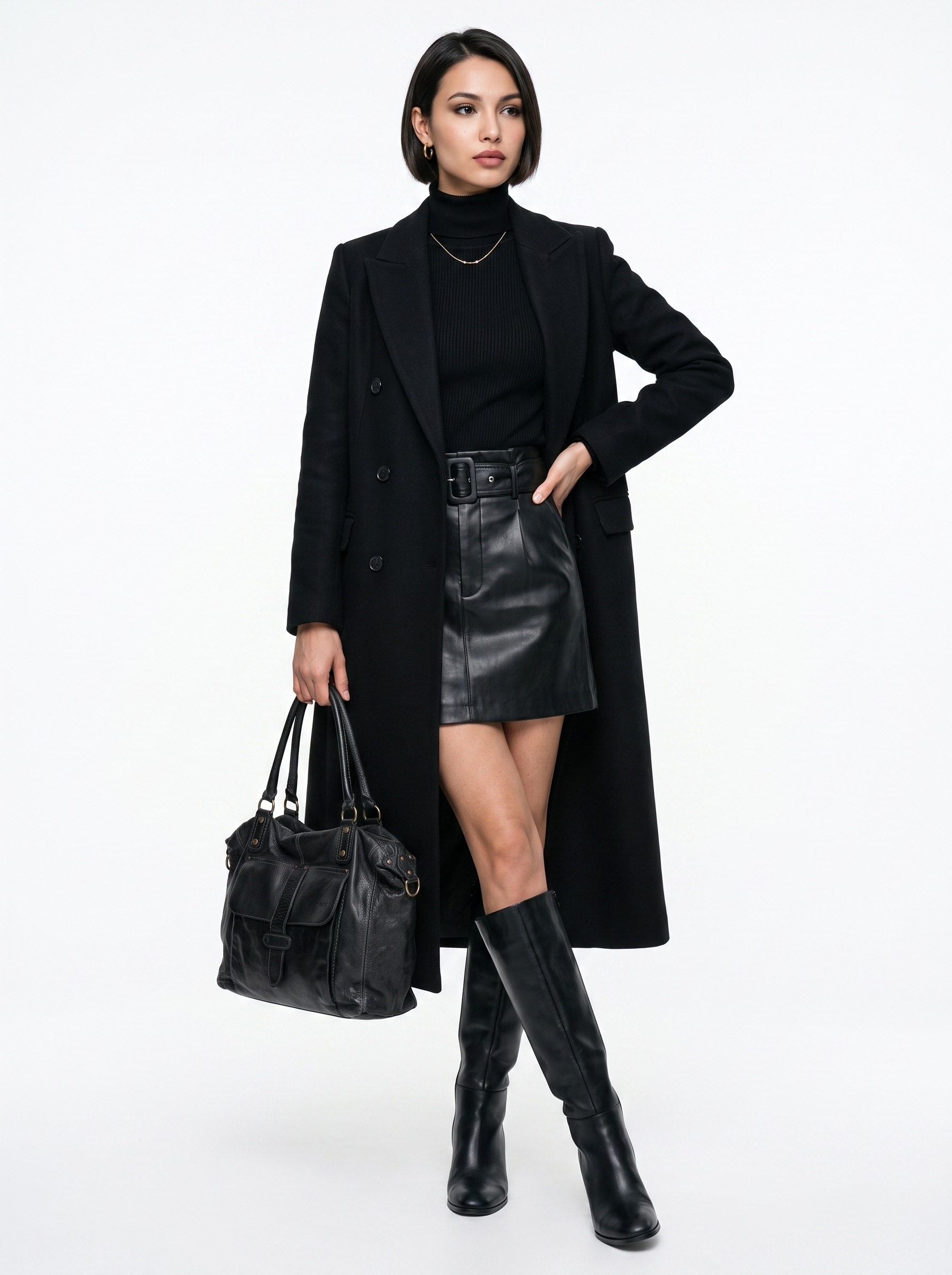 forty Shopper "FORTY Damen echt Leder, Made in Italy" echt Leder, Made in Italy
