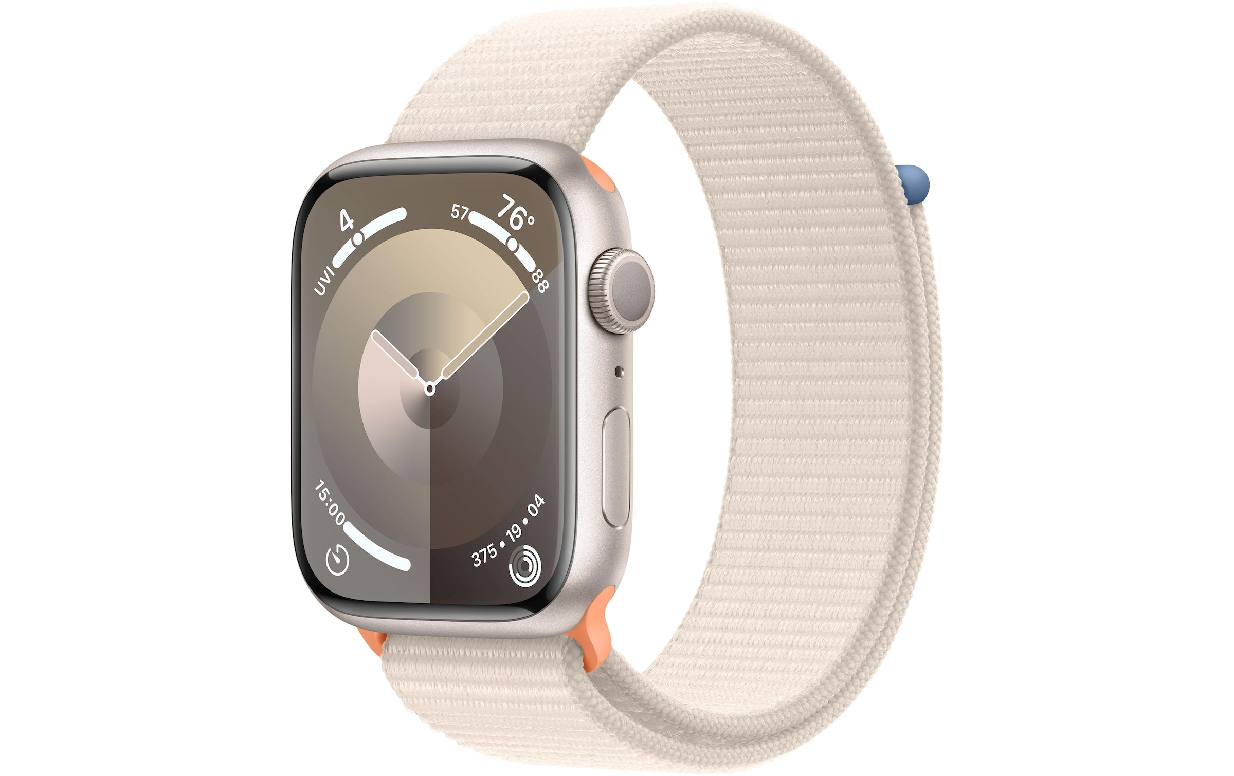 Smartwatch »Series 9, GPS, Aluminium-Gehäuse mit Sport Loop Armband«, (Watch OS 10)