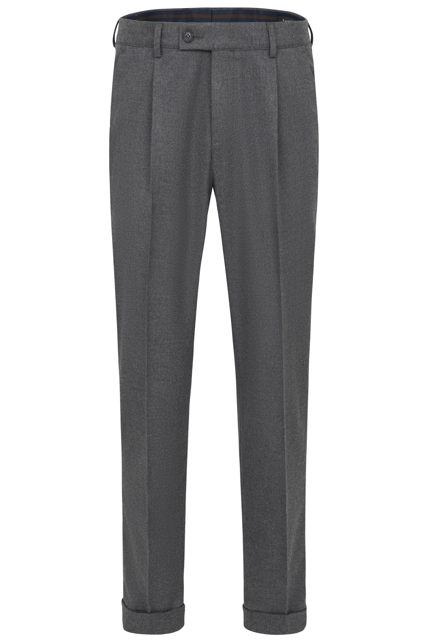 bugatti Bundfaltenhose, mit Modern-Flanell-Soft-Touch