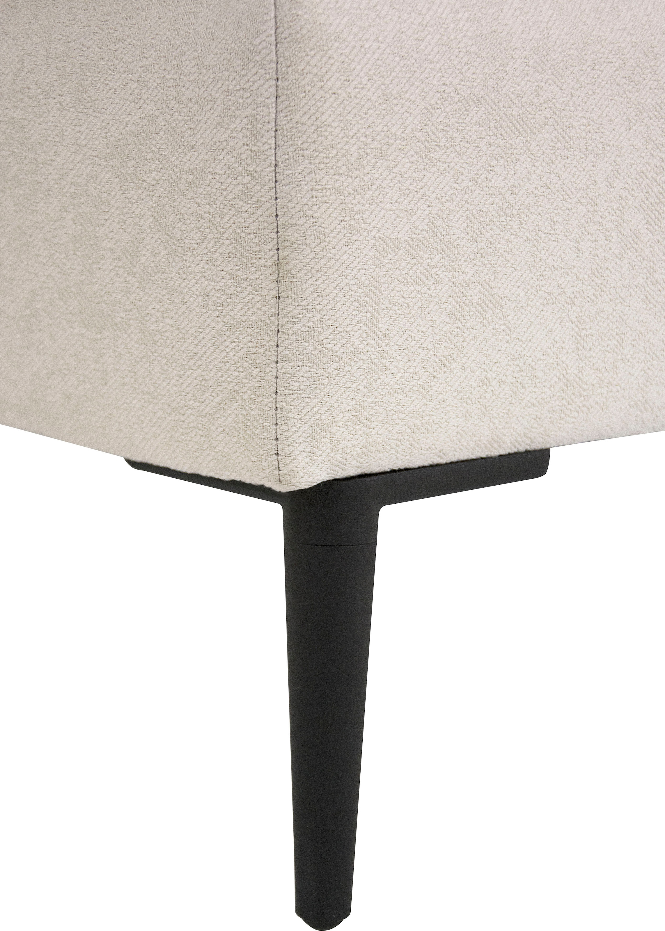 Leonique Ecksofa »Light L-Form«, inklusive loser Zierkissen, mit schmalen Armlehnen und Teleskopfüssen