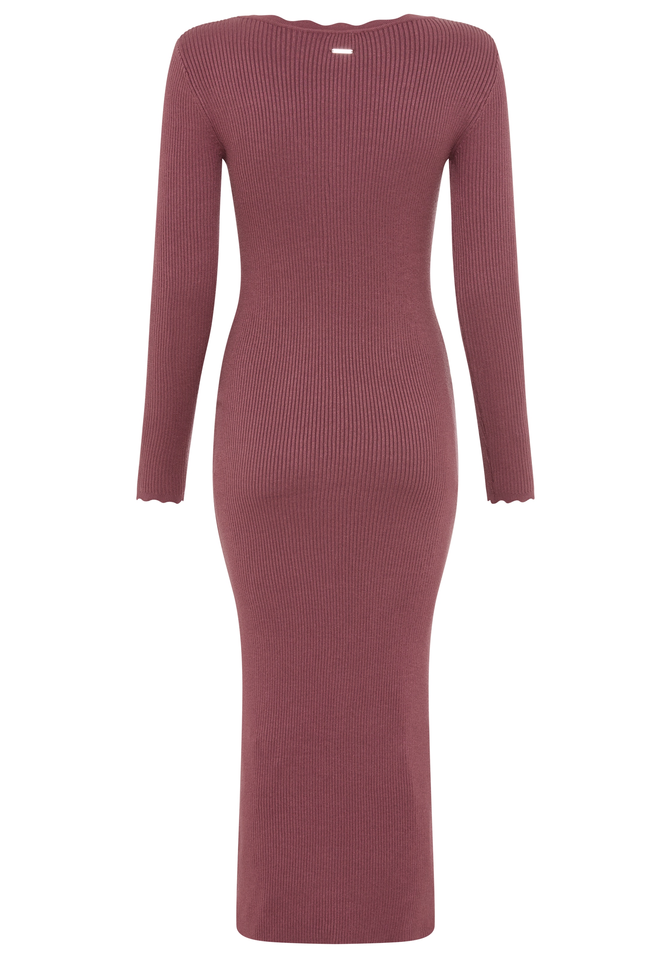 Laura Scott Strickkleid, in Midi-Länge mit femininen Wellenkanten - NEUE KOLLEKTION
