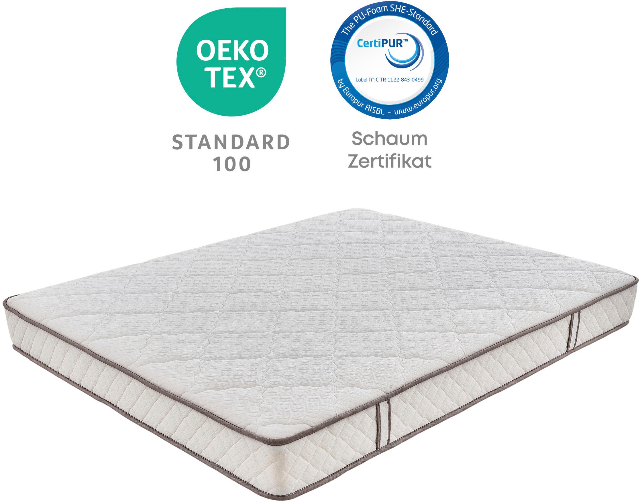 Yatas Bedding "Penta Z, Matratze 90x200, 140x200 cm & weitere Größen" 19 cm hoch 403 Federn 1 Stk. tlg. 5-Zonen, H3, wendbar, ergonomisch, atmungsaktiv